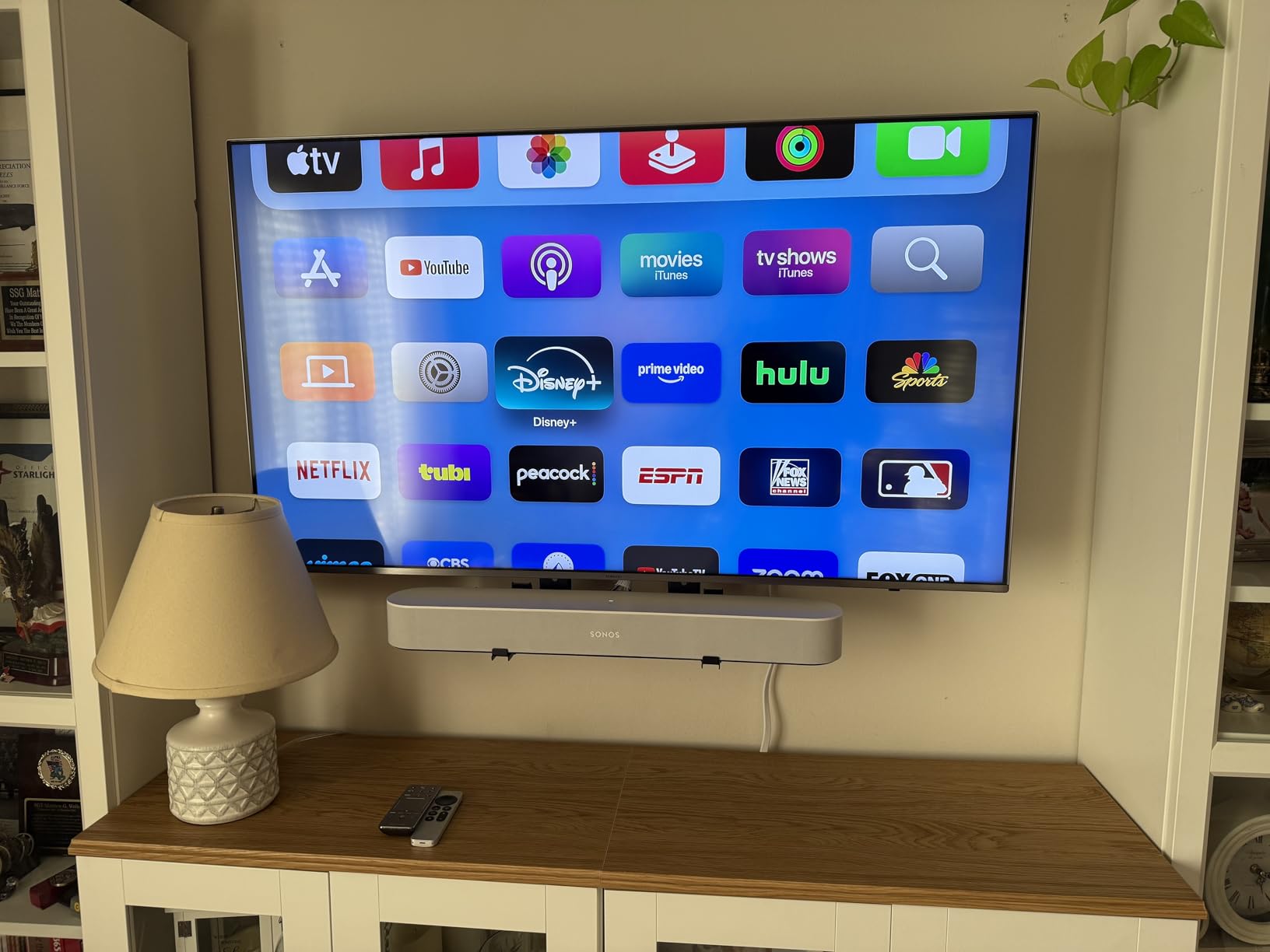 Mounting Dream Soundbar Mount Sound Bar TV Bracket with Holes/Without Holes, Non-Slip Base Holder Extends 3.4 to 6.1 inches, Up to 20 LBS, Safe and Easy to Install MD5425 customer photo 2