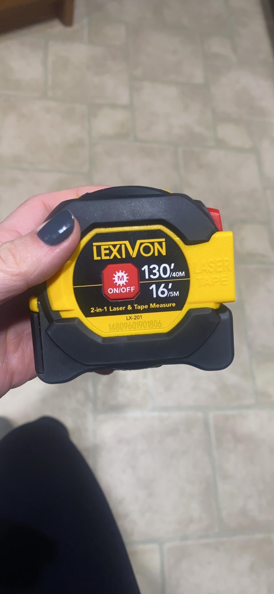 LEXIVON 2 in 1 Digital Laser Tape Measure | 130ft/40m Laser Distance Meter with 16ft/5m AutoLock Measuring Tape customer photo 2