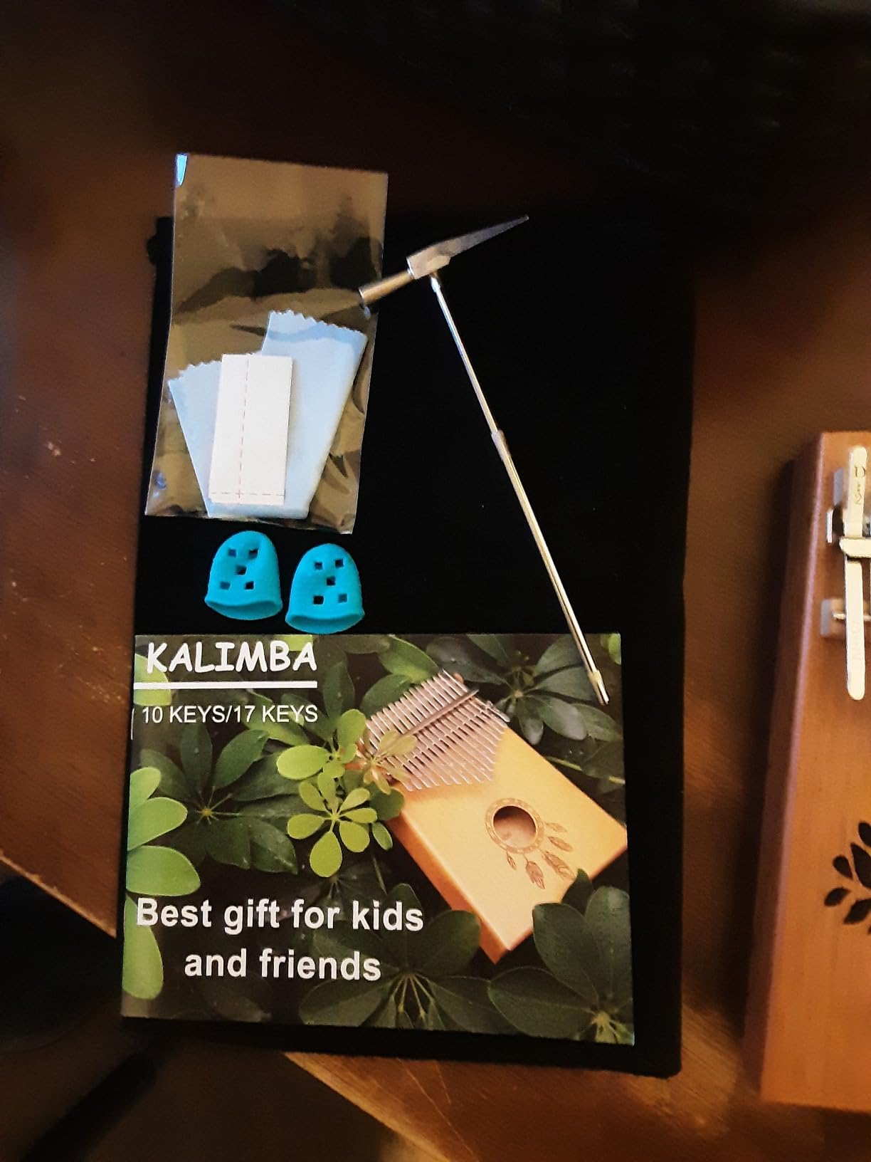 17-Key Kalimba Thumb Piano - Portable Mahogany Percussion Mbira Instrument - Beginner Tuning Set customer photo 2