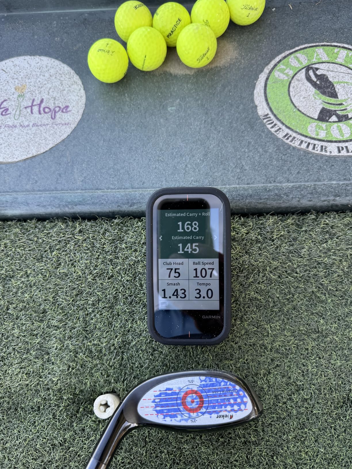 Garmin Approach G80, All-in-One Premium GPS Golf Handheld with Integrated Launch Monitor, 3.5 Touchscreen customer photo 2