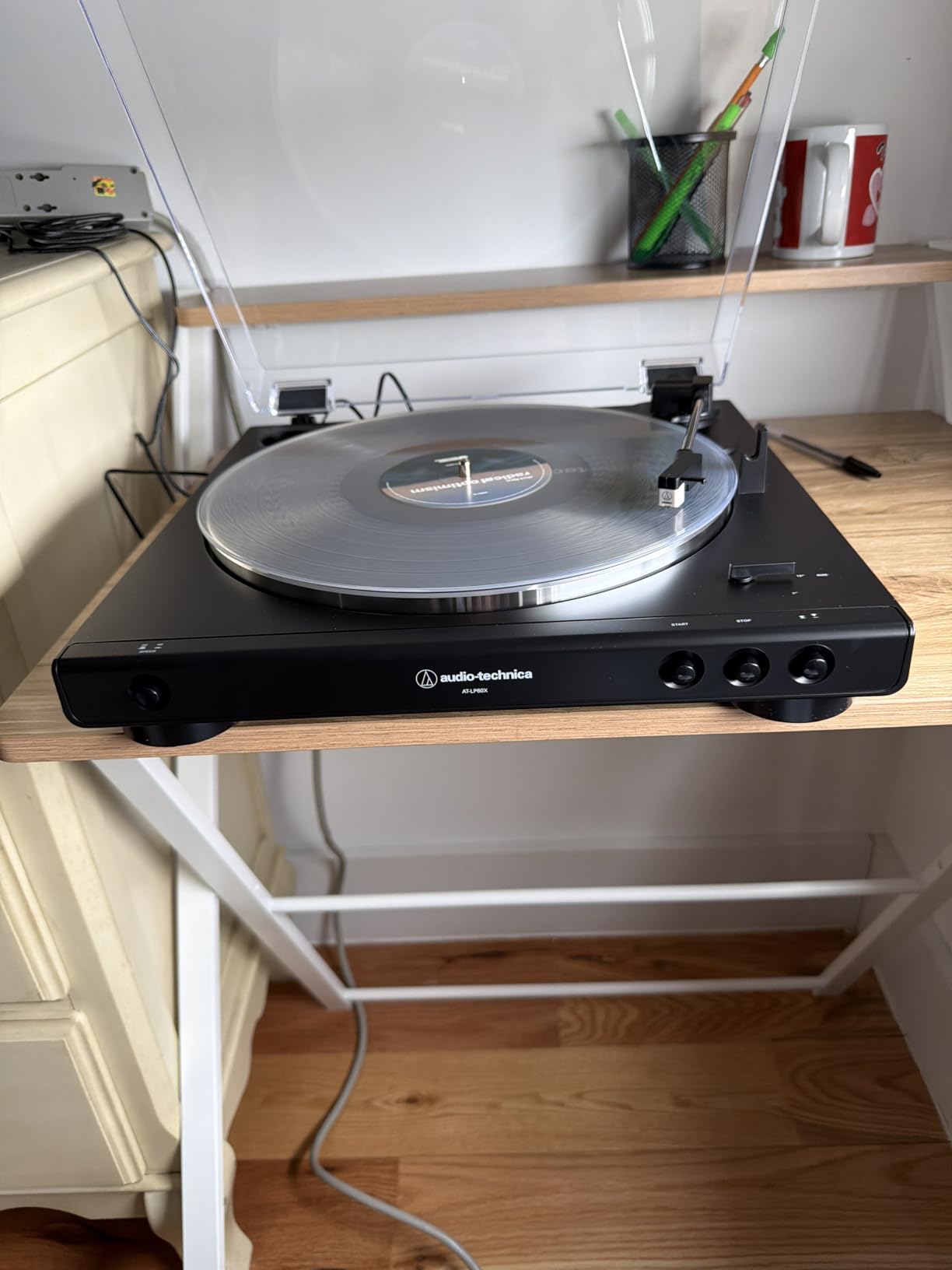 Audio-Technica AT-LP60X-BK Fully Automatic Belt-Drive Stereo Turntable, Black customer photo 2
