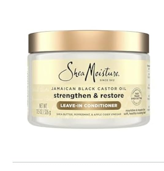 SheaMoisture Jamaican Black Castor Oil Leave In Conditioner 100% Pure Jamaican Black Castor Oil For Damaged Hair to Soften and Detangle Hair 11.5 oz customer photo 1