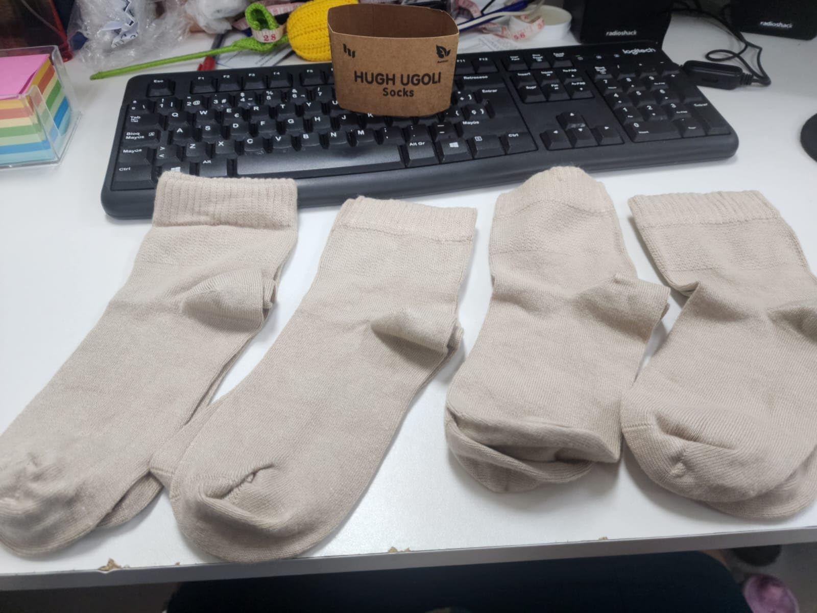 Hugh Ugoli Diabetic Socks for Women Rayon Derived from Bamboo, Soft, Ankle, Thin, Wide customer photo 1