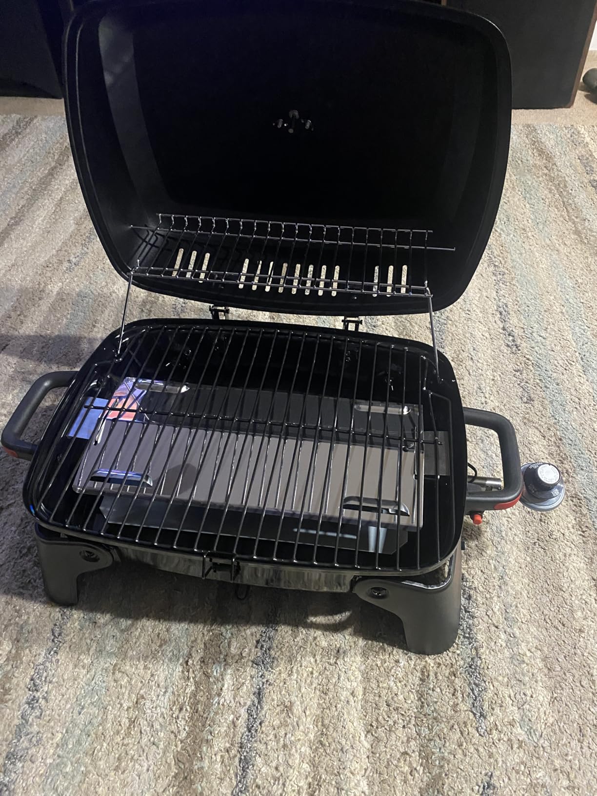 Megamaster 1-Burner Portable Gas Grill with Locking Lid, 11,000 BTU Stainless Steel Burner, Foldable Legs, Small Propane Grill for Outdoor Cooking, Camping, BBQs, Patios, and Gardens customer photo 1