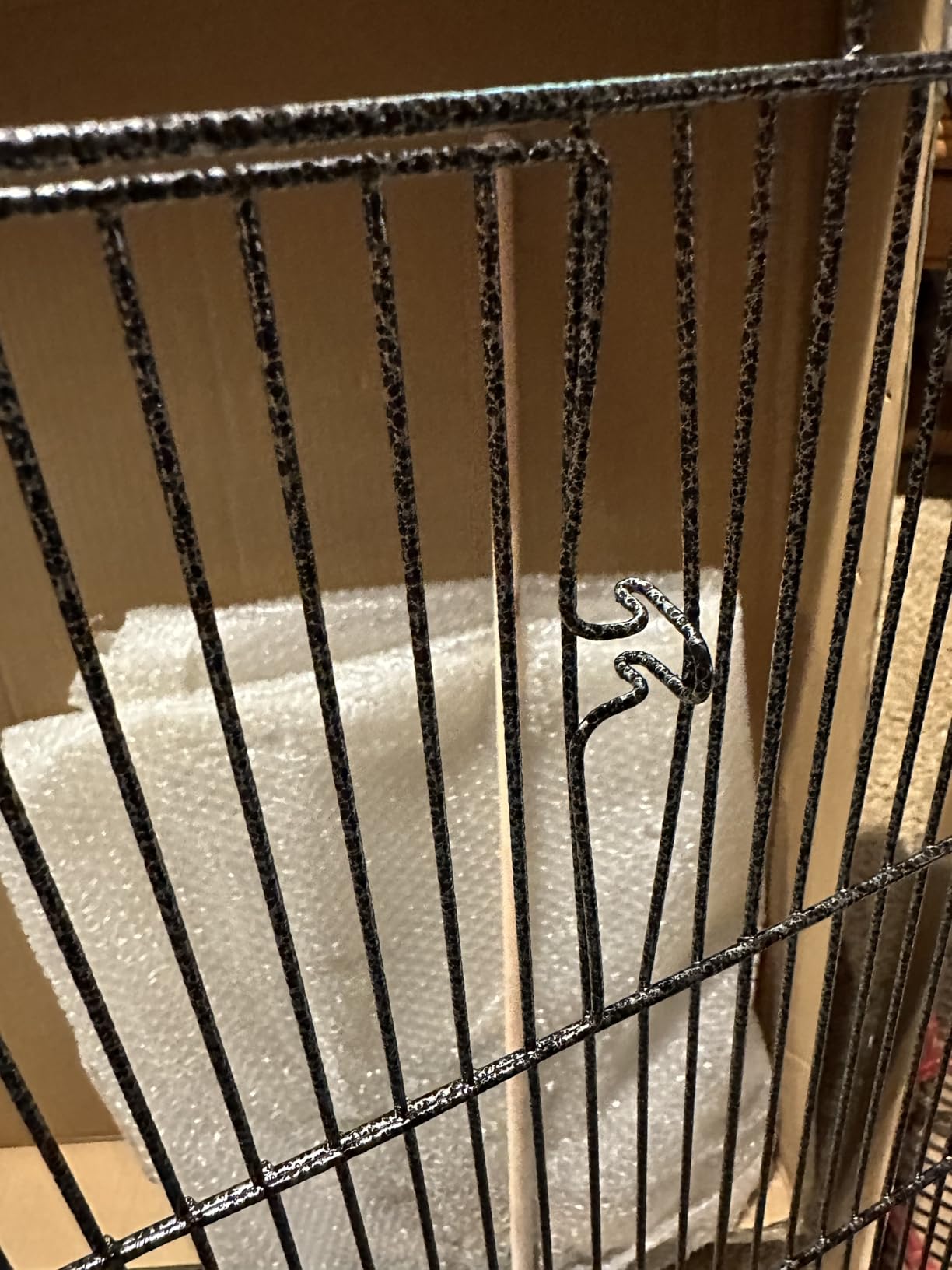 Yaheetech 63-Inch Wrought Iron Rolling Large Bird Cage for African Grey Small Quaker Amazon Parrots Canary Bird Flight Cage customer photo 1