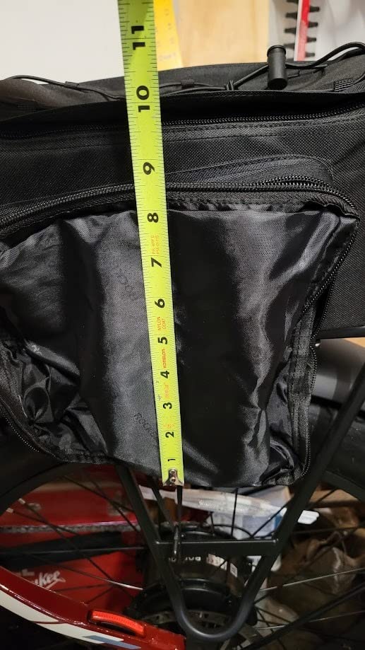ROCKBROS Bike Rack Bag Bicycle Bag Trunk Rear Rack Bag Bike Panniers Bike Accessories Basket Storage Luggage Saddle Shoulder Bag 13L for E bike, Bicycle With Rain Cover Biking Accessories Gear customer photo 1