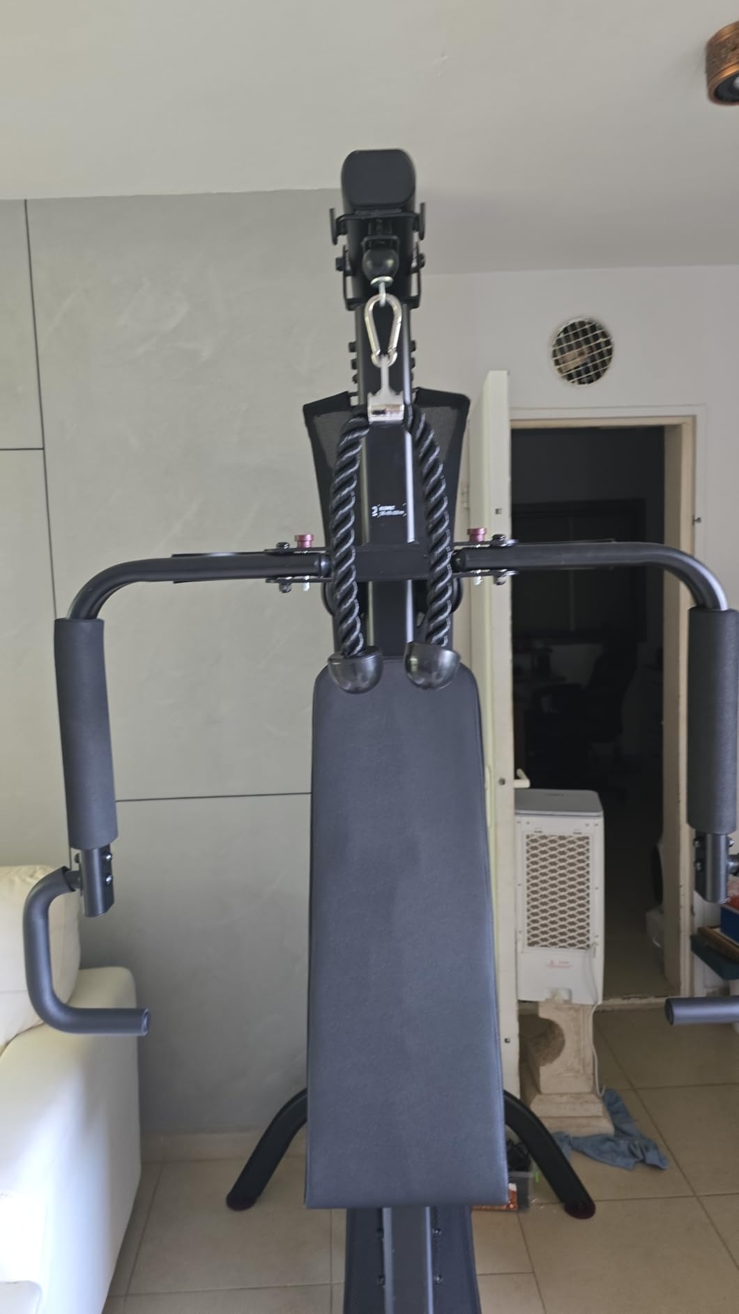Yes4All Cable Machine Attachment, Row Handles, Tricep Rope, Straight Bar, V Bar, LAT Pulldown Accessories Load 880 LB for Home Gym customer photo 2