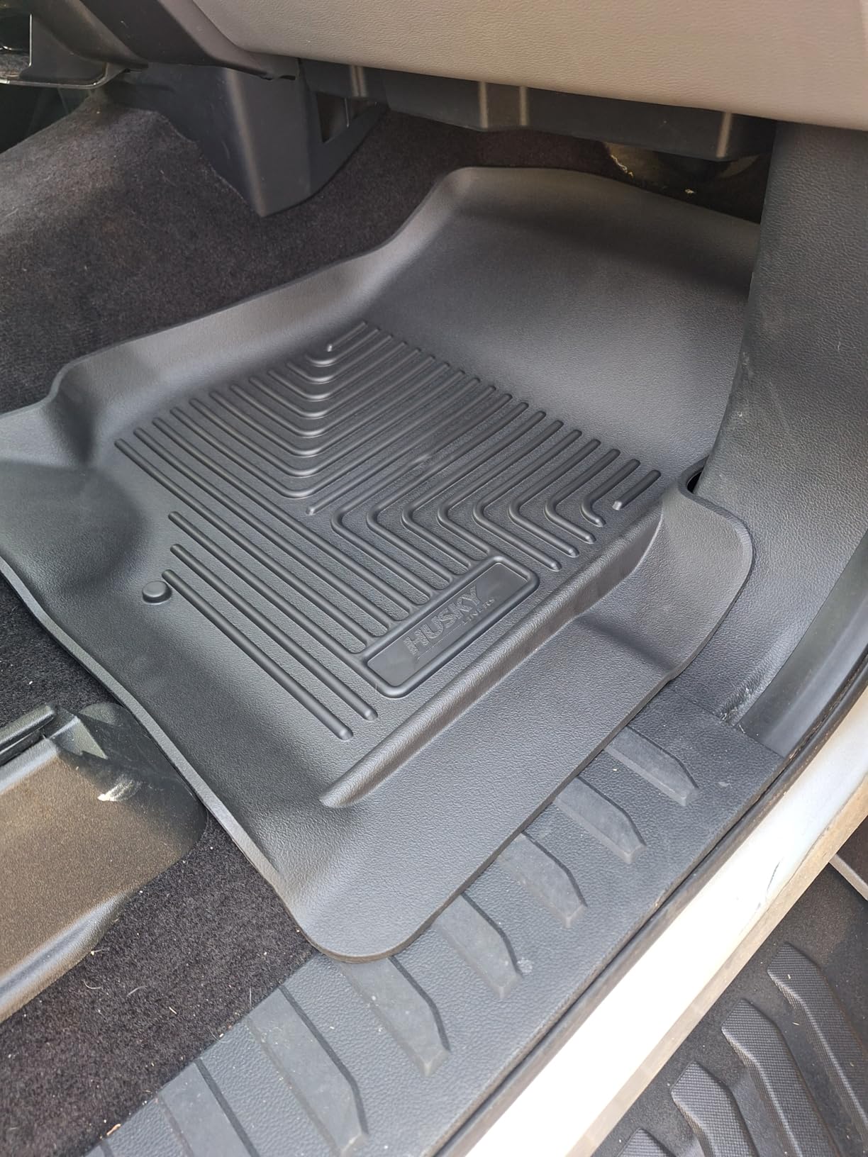 Husky Liners Weatherbeater Floor Mats | Fits 2015-2026 Ford F-150, 2022-2025 Lightning, SuperCrew (Crew Cab) w/Carpet & w/Out Fold Flat Storage | Front & 2nd Row, 3-pc Black customer photo 1