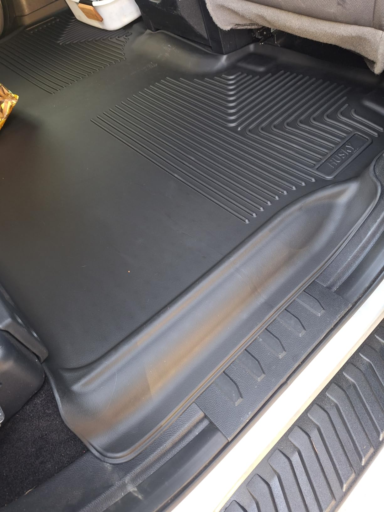 Husky Liners Weatherbeater Floor Mats | Fits 2015-2026 Ford F-150, 2022-2025 Lightning, SuperCrew (Crew Cab) w/Carpet & w/Out Fold Flat Storage | Front & 2nd Row, 3-pc Black customer photo 2