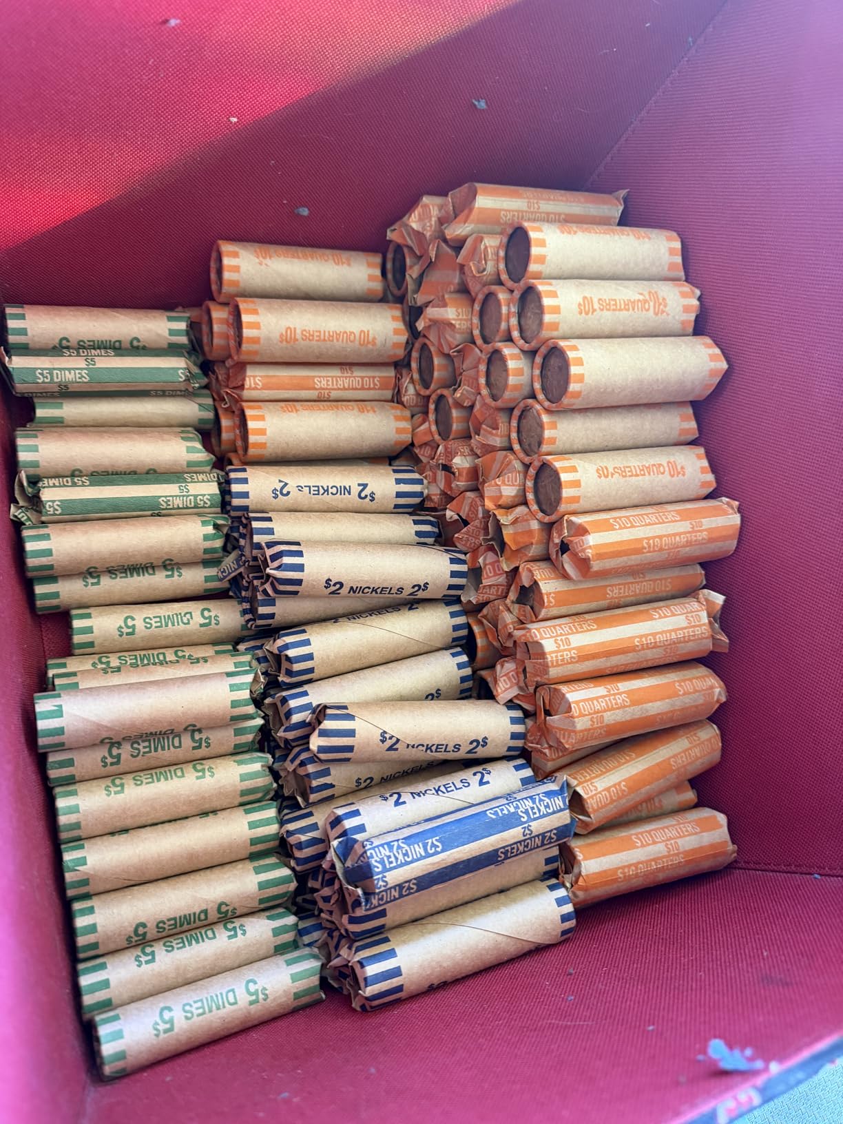 L LIKED Preformed Coin Wrappers Rolls (128 Assorted) - Quarters, Pennies, Nickels and Dimes customer photo 1