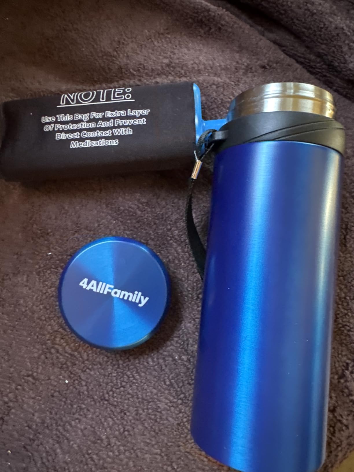 4ALLFAMILY Explorer Insulin Cooler Travel Case 3-In-1 - Insulin Travel Case TSA Approved with 72h Cooling - Blue USB Powered Medicine Cooler + Ice Pack for Temperature-Sensitive Meds customer photo 1