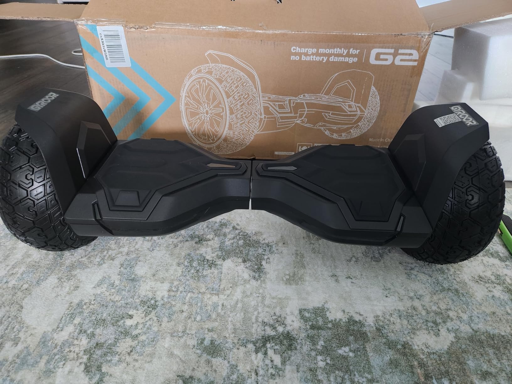 Gyroor Warrior 8.5 inch All Terrain Off Road Scooter with Bluetooth Speakers and LED Lights, Self Balancing Scooter for Kids ages 6-12 and Adults customer photo 2