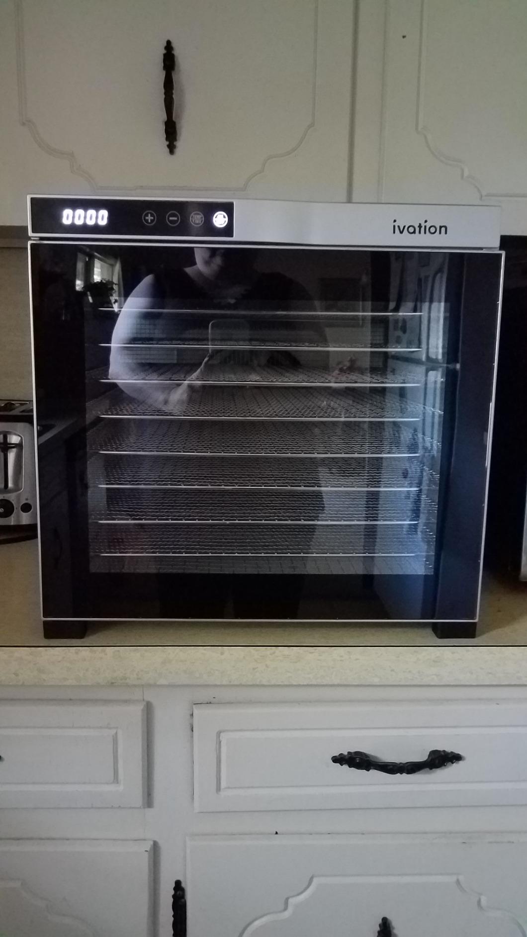 Ivation 10 Tray Commercial Food Dehydrator Machine | 1000w, Digital Adjustable Timer and Temperature Control | Dryer for Jerky, Herb, Meat, Beef, Fruit and To Dry Vegetables | Stainless Steel customer photo 2