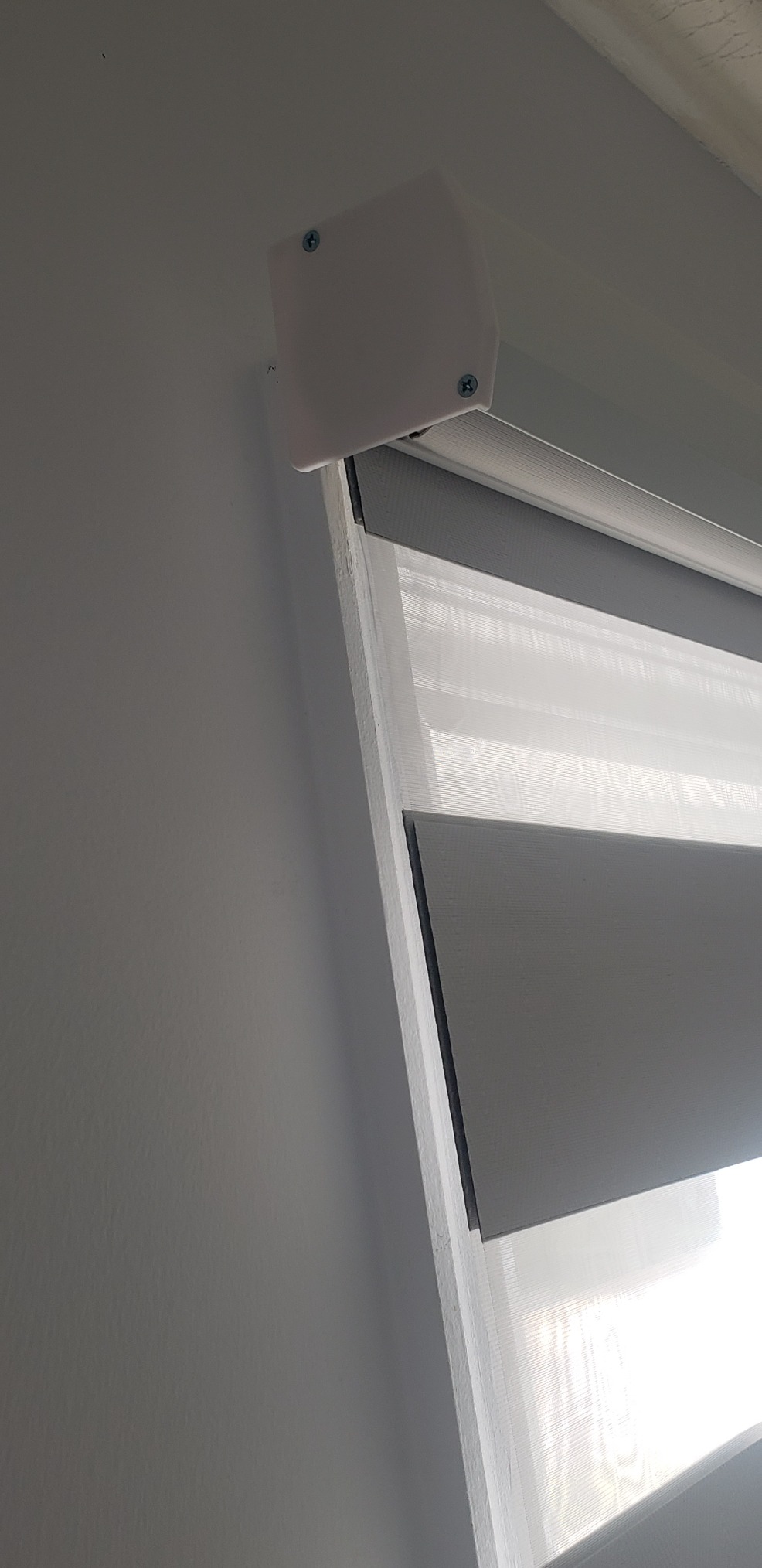 Graywind Motorized Blinds with Remote, Smart Zebra Shades for Windows, Roller Blinds Compatible with Alexa, Apple Homekit, Google Home, Custom Size, Classic - Grey customer photo 2