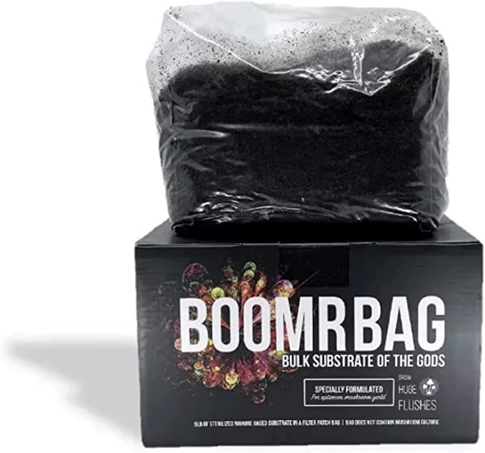 'Boomr Bag' (5 lb) Manure-Based Sterile Mushroom Bulk Substrate | Maximum Yield Formula | Made in USA | Grow Dung-Loving Mushrooms | North Spore customer photo 1