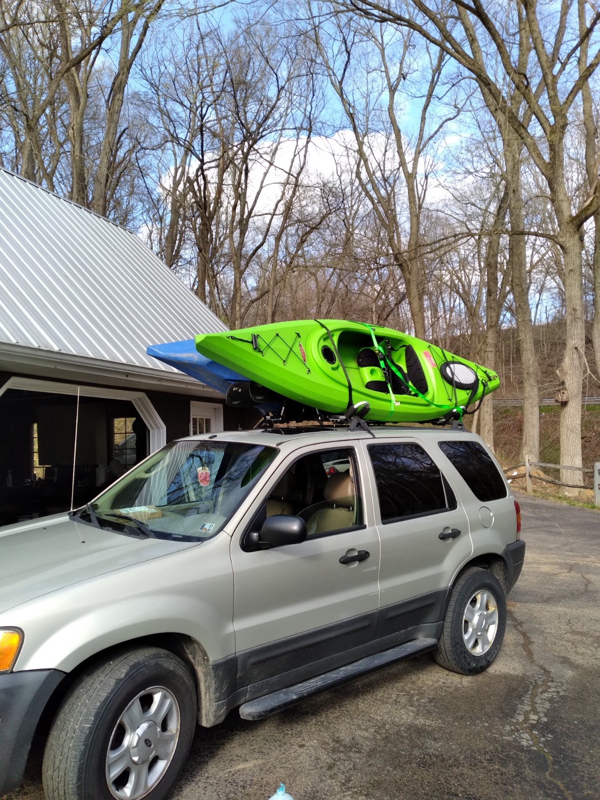 Kayak Roof Rack, Aluminum Kayak Carrier Folding J-Style Universal 3-in-1 Multifunction for Canoe, SUP, Kayaks, Surfboard Rooftop Mount on SUV, Car and Truck Crossbars customer photo 1