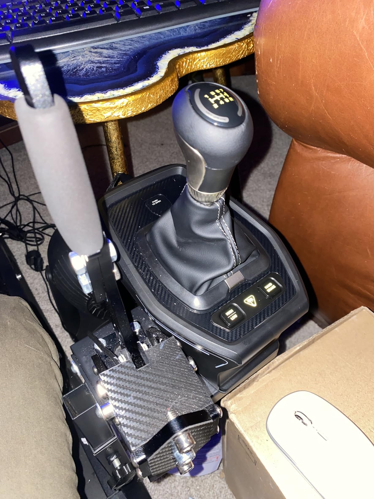 aikeec 64Bit PC USB Handbrake, Upgrade SIM Racing Games Handbrake for Logitech G25 G27 G29 T500 T300 THRUST MASTER FANATECOSW DIRT RALLY customer photo 1