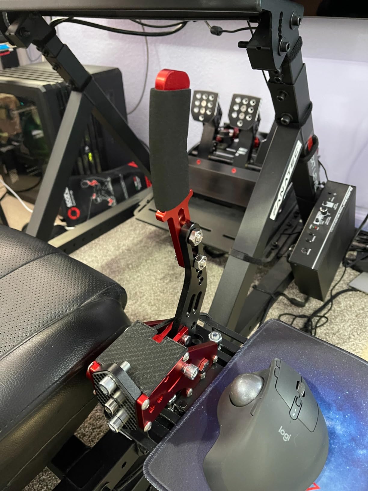 aikeec 64Bit PC USB Handbrake, Upgrade SIM Racing Games Handbrake for Logitech G25 G27 G29 T500 T300 THRUST MASTER FANATECOSW DIRT RALLY customer photo 2