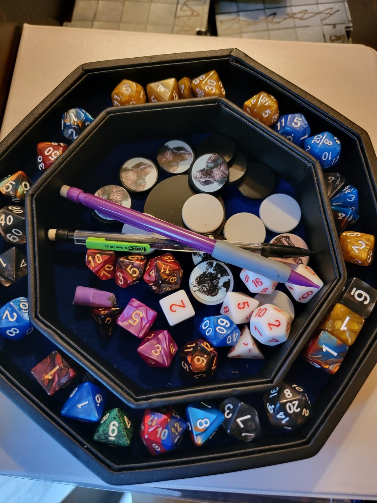 Purple Dragon - D&D Dice Tray of Holding by Norse Foundry, 8