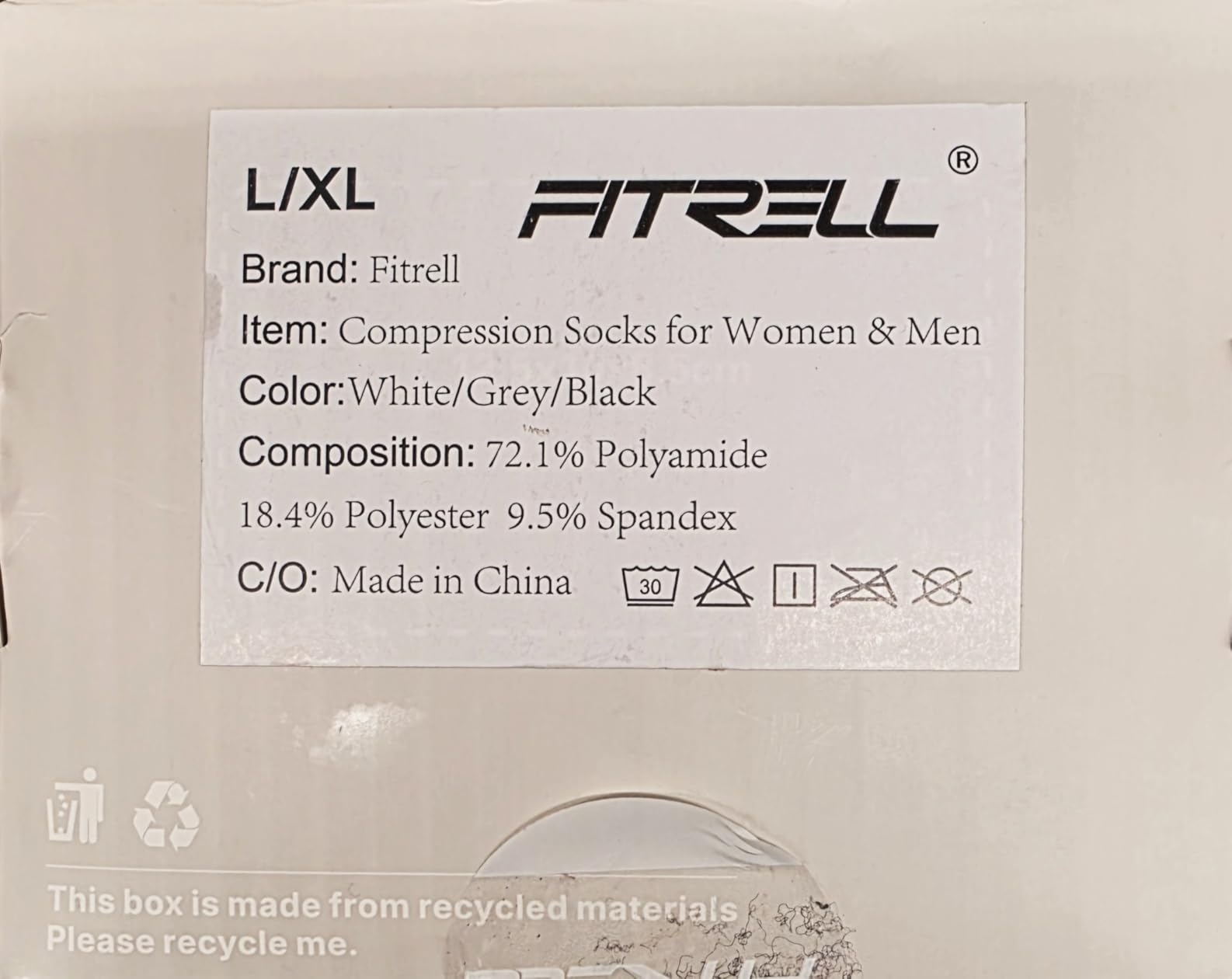 FITRELL 3 Pairs Compression Socks for Women and Men 20-30mmHg-Circulation Support Socks customer photo 1