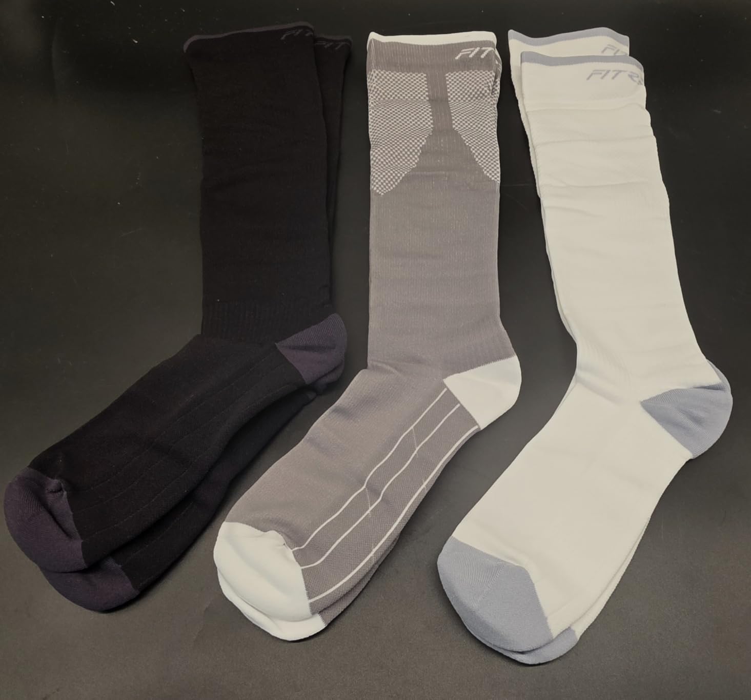 FITRELL 3 Pairs Compression Socks for Women and Men 20-30mmHg-Circulation Support Socks customer photo 2