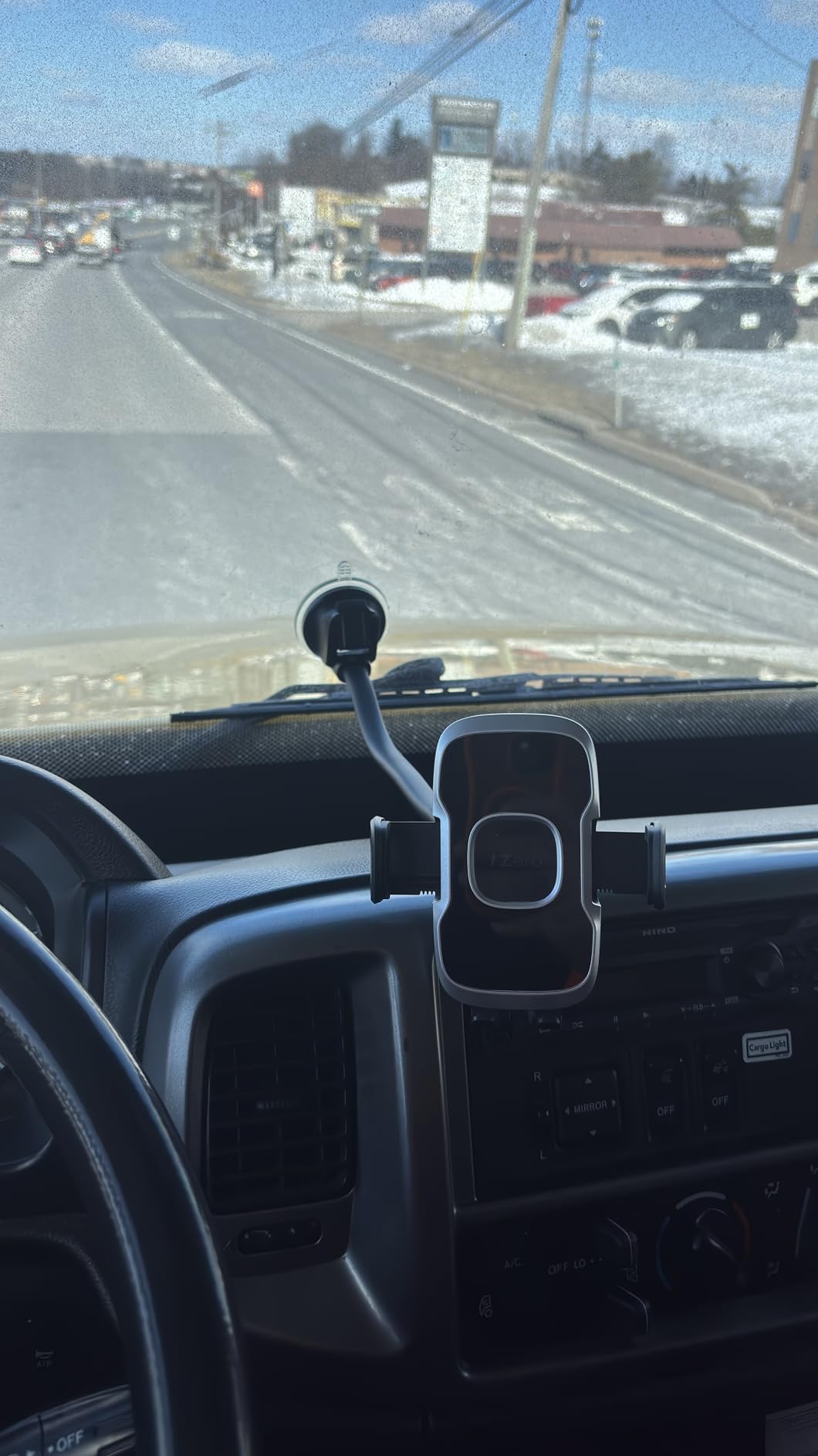 1Zero Solid Car Truck Phone Mount with 14-Inch Gooseneck Long Arm, Industrial-Strength Suction Cup customer photo 1