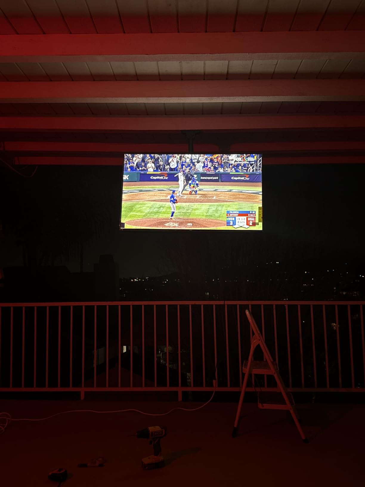 PERLESMITH Ceiling TV Mount for 26-65 inch Flat Screen Displays, Max VESA 400x400mm, Hanging Adjustable Ceiling TV Bracket, Holds up to 110lbs customer photo 1