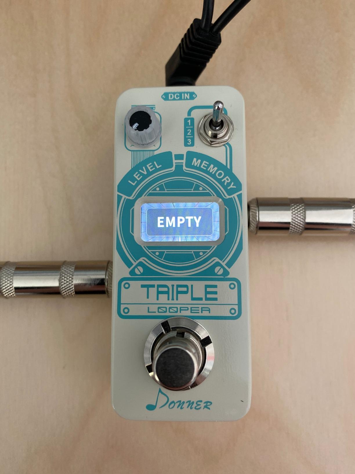 Donner Triple Looper Guitar Pedal, 90 mins Looping Time Loop Pedal with Screen, 3 Loops Looper Pedal with Unlimited Overdubs Undo/Redo customer photo 2