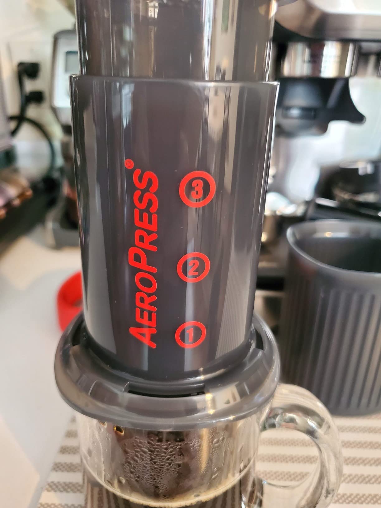 AeroPress Go, Extra Small Portable Coffee Maker Kit, Travel, Hiking & Camping, All-in-One French Press, Pour-Over & Espresso Style Manual Brewer, 2 Min Brew Makes a Less Bitter, More Flavorful Cup customer photo 1