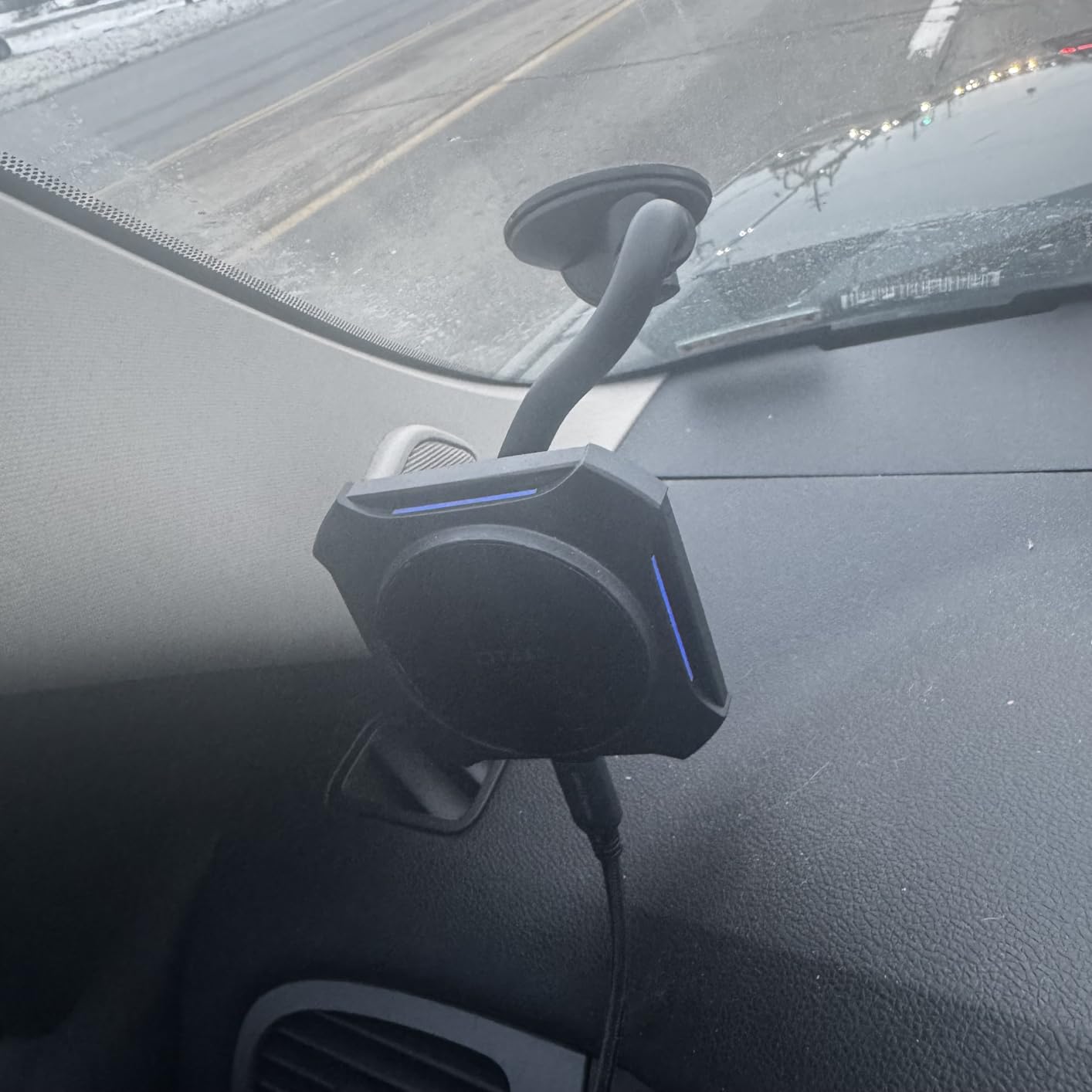 APPS2Car Magnetic Car Phone Holder Mount [6 Strong Magnets], Cell Phone Holder Car [Suction Cup], Phone Car Holder Mount [Windshield Dashboard] fit for Most Smartphones customer photo 1