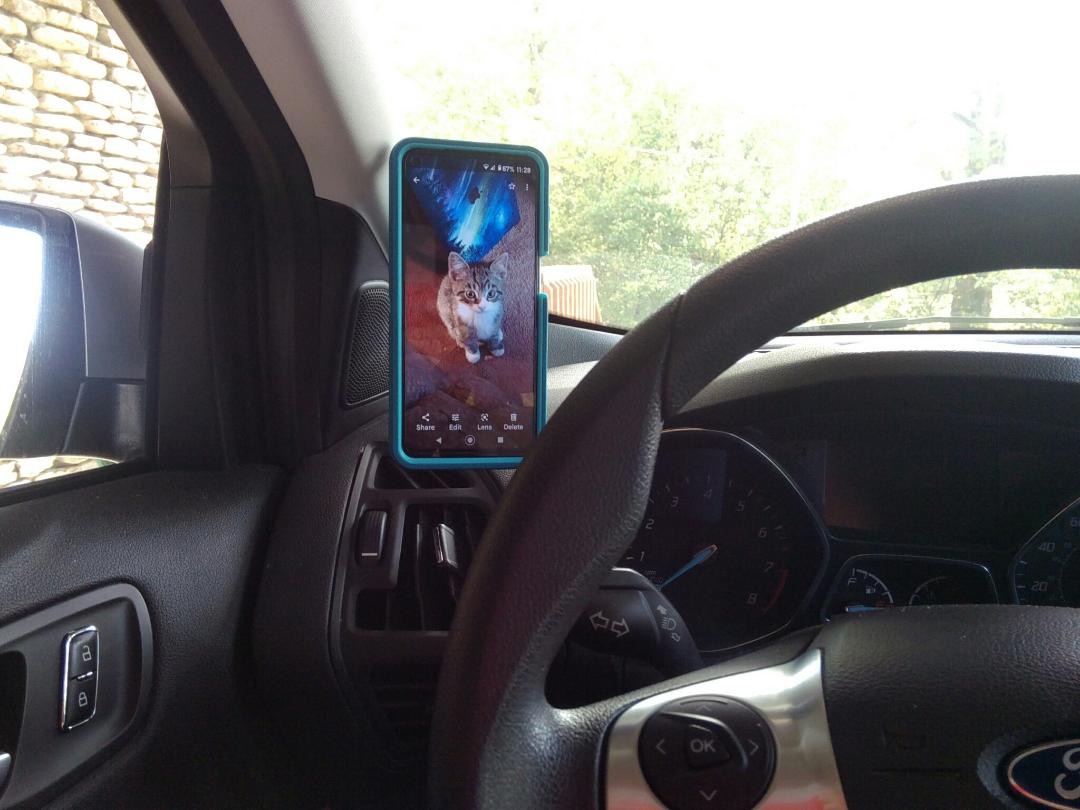 APPS2Car Magnetic Car Phone Holder Mount [6 Strong Magnets], Cell Phone Holder Car [Suction Cup], Phone Car Holder Mount [Windshield Dashboard] fit for Most Smartphones customer photo 2