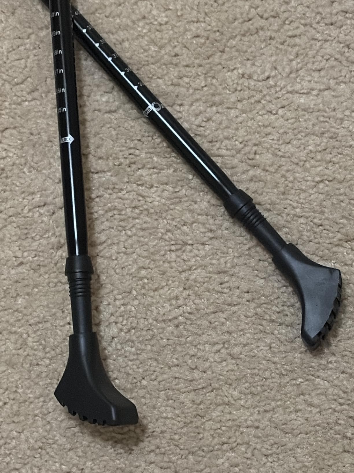 TheFitLife Nordic Walking Trekking Poles - 2 Sticks with Anti-Shock and Quick Lock System, Telescopic, Collapsible, Ultralight for Hiking, Camping, Mountaining, Backpacking, Walking, Trekking customer photo 2