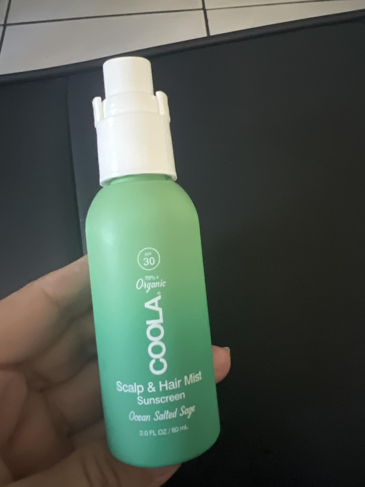 COOLA Organic Scalp Spray & Hair Sunscreen Mist with SPF 30, Dermatologist Tested Hair Care for Daily Protection, Vegan and Gluten Free, Ocean Salted Sage, 2 Fl Oz customer photo 1