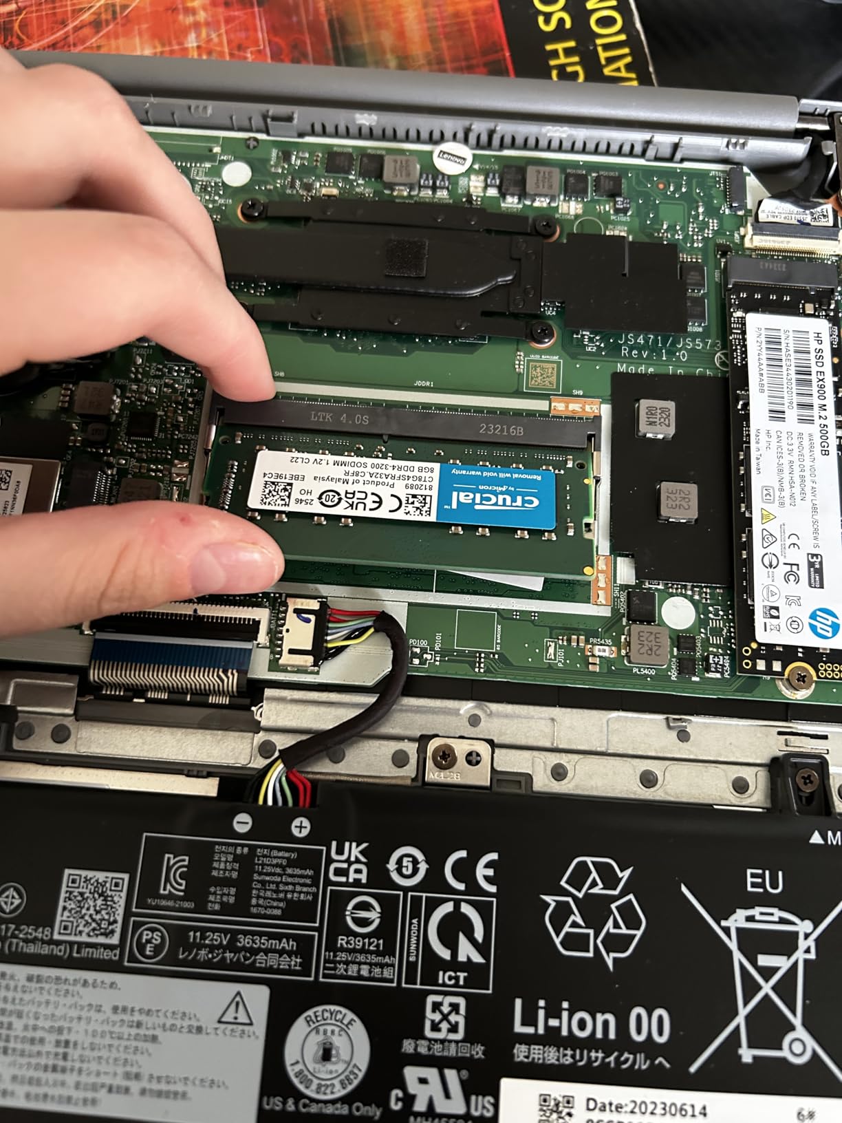 Crucial 64GB DDR4 RAM Kit (2x32GB), 3200MHz (PC4-25600) CL22 Laptop Memory, SODIMM 260-Pin, Downclockable to 2933/2666MHz, Compatible with 13th Gen Intel Core and AMD Ryzen 7000 - CT2K32G4SFD832A customer photo 1