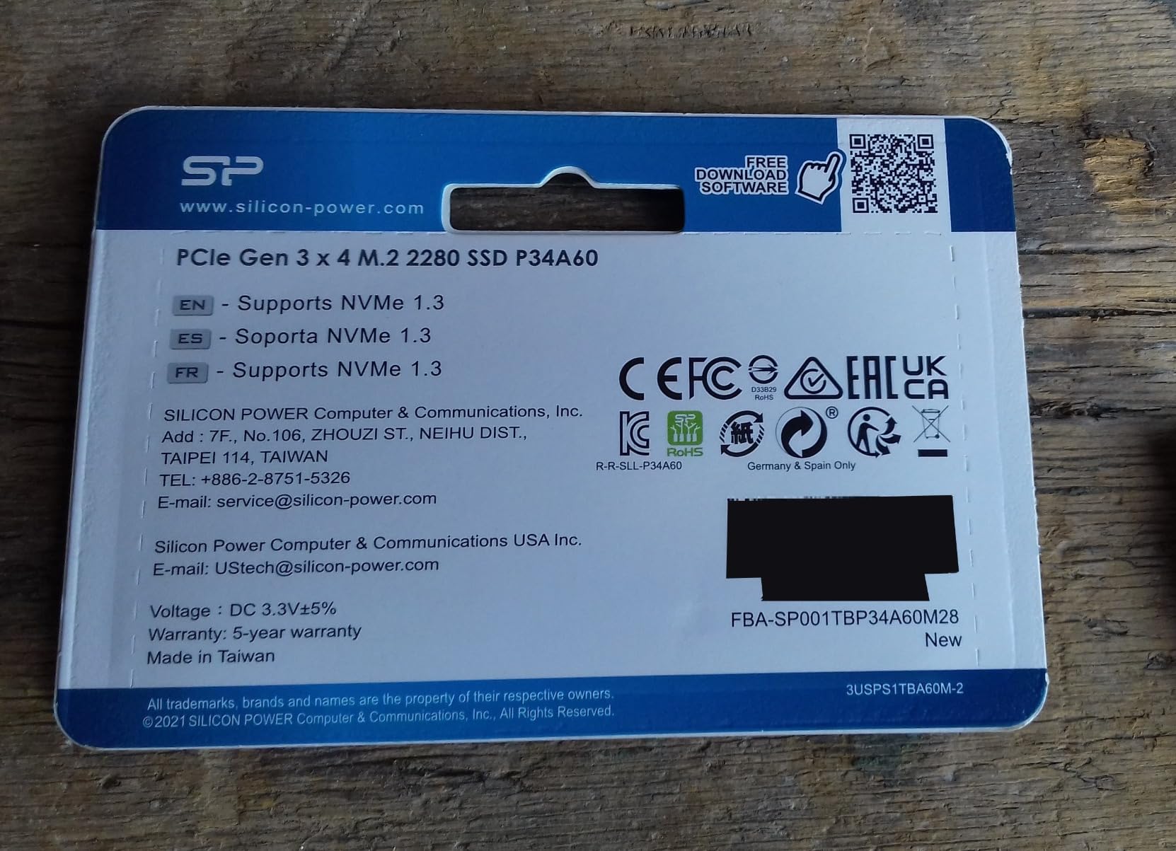 Silicon Power 2TB NVMe M.2 PCIe Gen3x4 2280 SSD customer photo 2