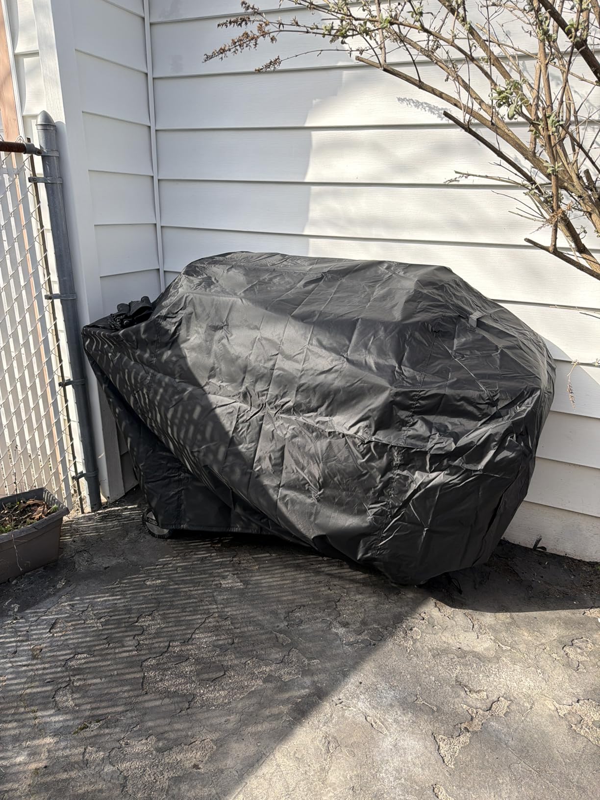 i COVER Grill Cover, 58 inch BBQ Grill Cover for Outdoor Grill, Anti-UV & Fade Resistant Gas Grill Cover, Waterproof Barbecue Grill Covers for Weber, Char-Broil, Nexgrill and More, Black customer photo 2