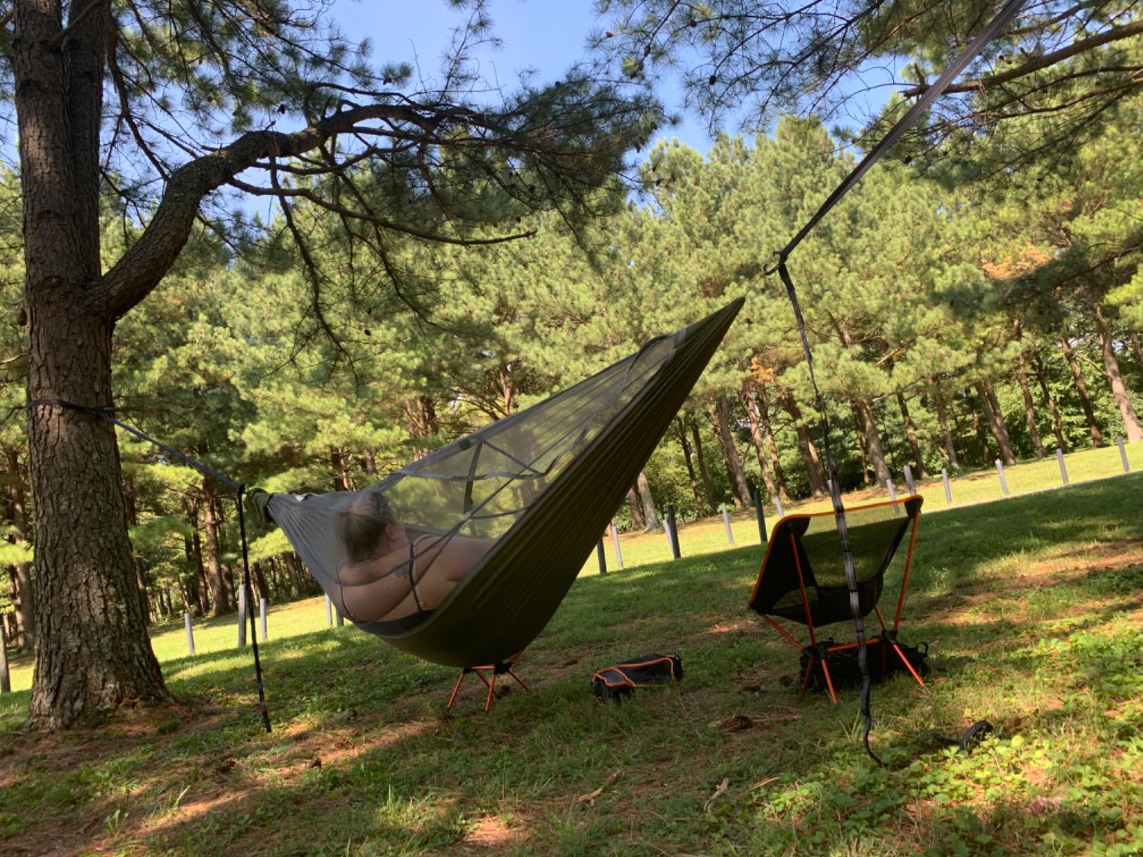 ENO, Eagles Nest Outfitters JungleNest Hammock, Pacific customer photo 2