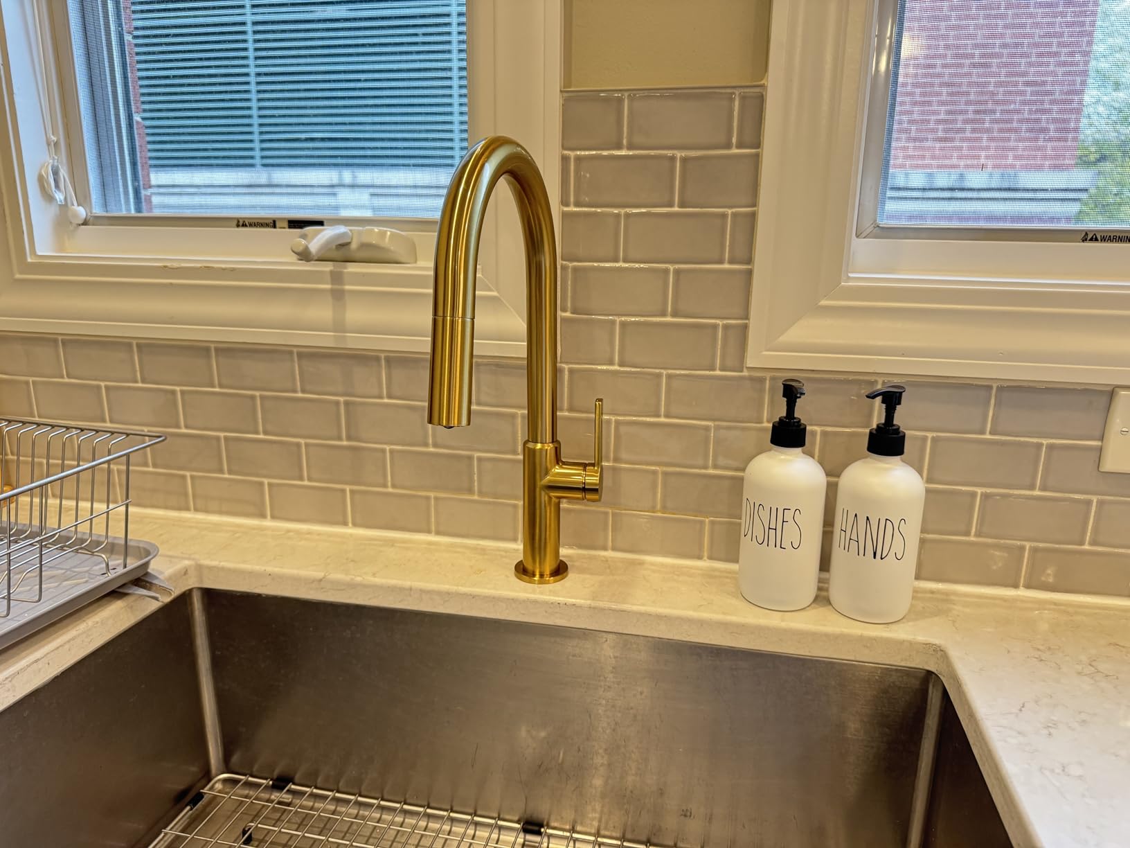 KRAUS Oletto Single Handle Pull Down Kitchen Faucet in Spot Free Stainless Steel customer photo 2