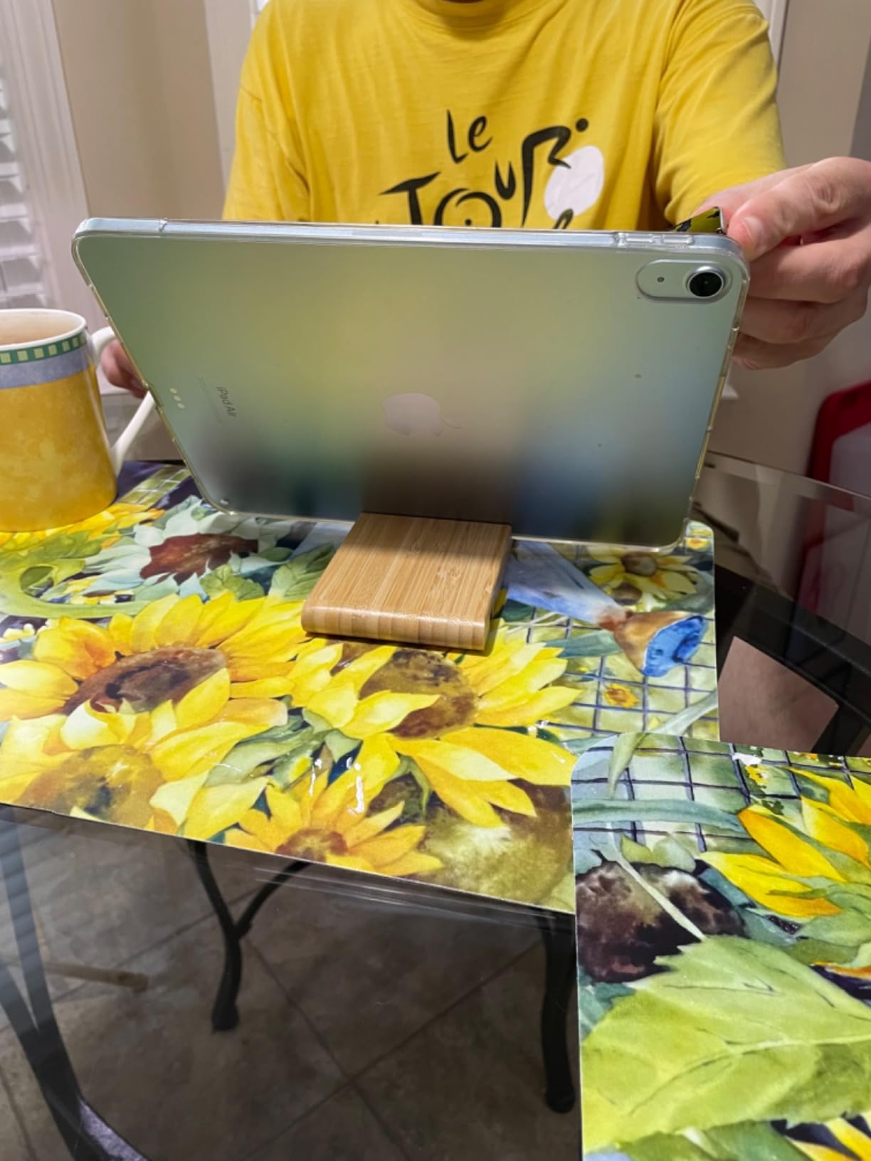 IKEA Bergenes Holder for Mobile Phone Tablet Bamboo 104.579.99 customer photo 2