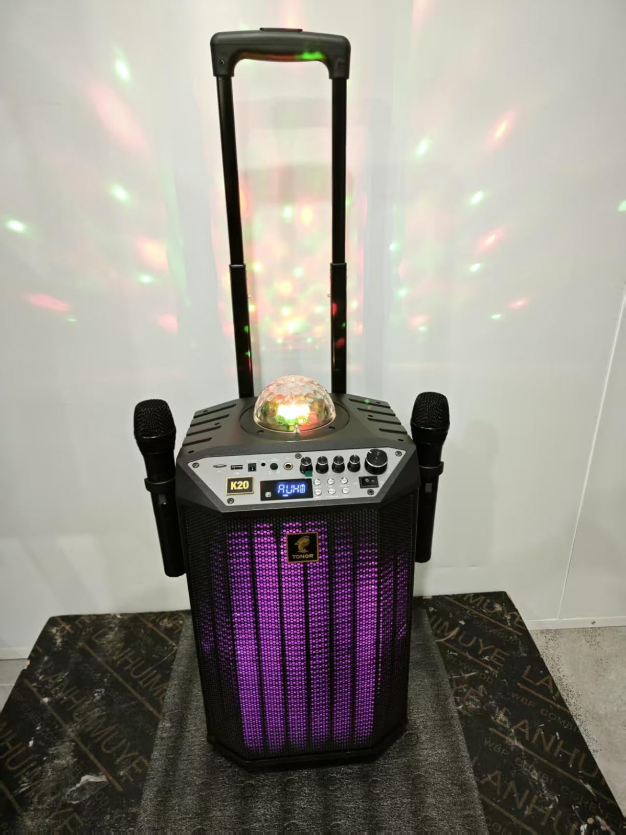 TONOR Wireless Karaoke Machine for Adults, PA System Portable Bluetooth Singing Speaker with 100ft Dual Wireless Microphones, Disco Ball for Home Karaoke, Party, Class and Church K20 customer photo 1