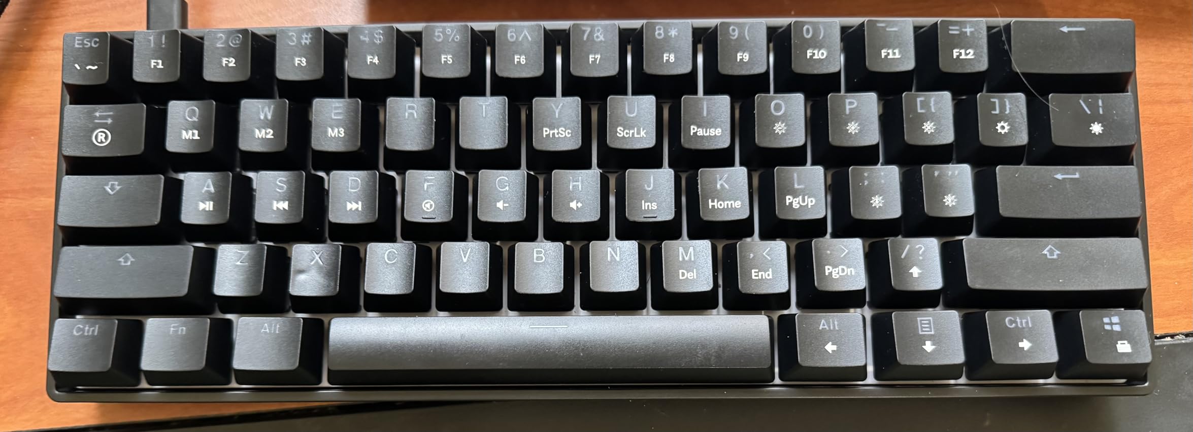 HK GAMING GK61 Mechanical Gaming Keyboard - 61 Keys Multi Color RGB Illuminated LED Backlit Wired Programmable for PC/Mac Gamer (Gateron Optical Yellow, Black) customer photo 2