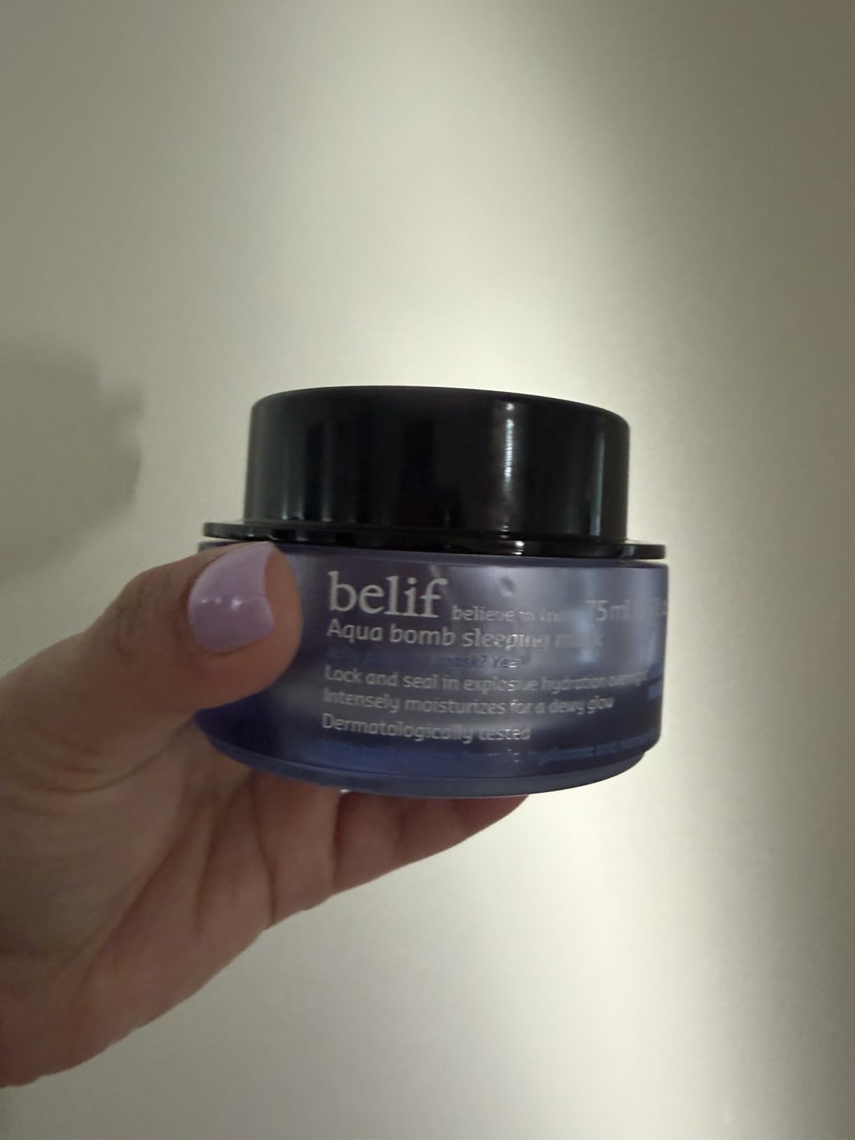 belif Vitamin E Jelly Overnight Mask - Hydrating & Plumping Face Moisturizer with Red Algae & Jojoba Oil, Deep Repair for Glass Skin, Korean Sleeping Mask for Intense Hydration & Radiance customer photo 2