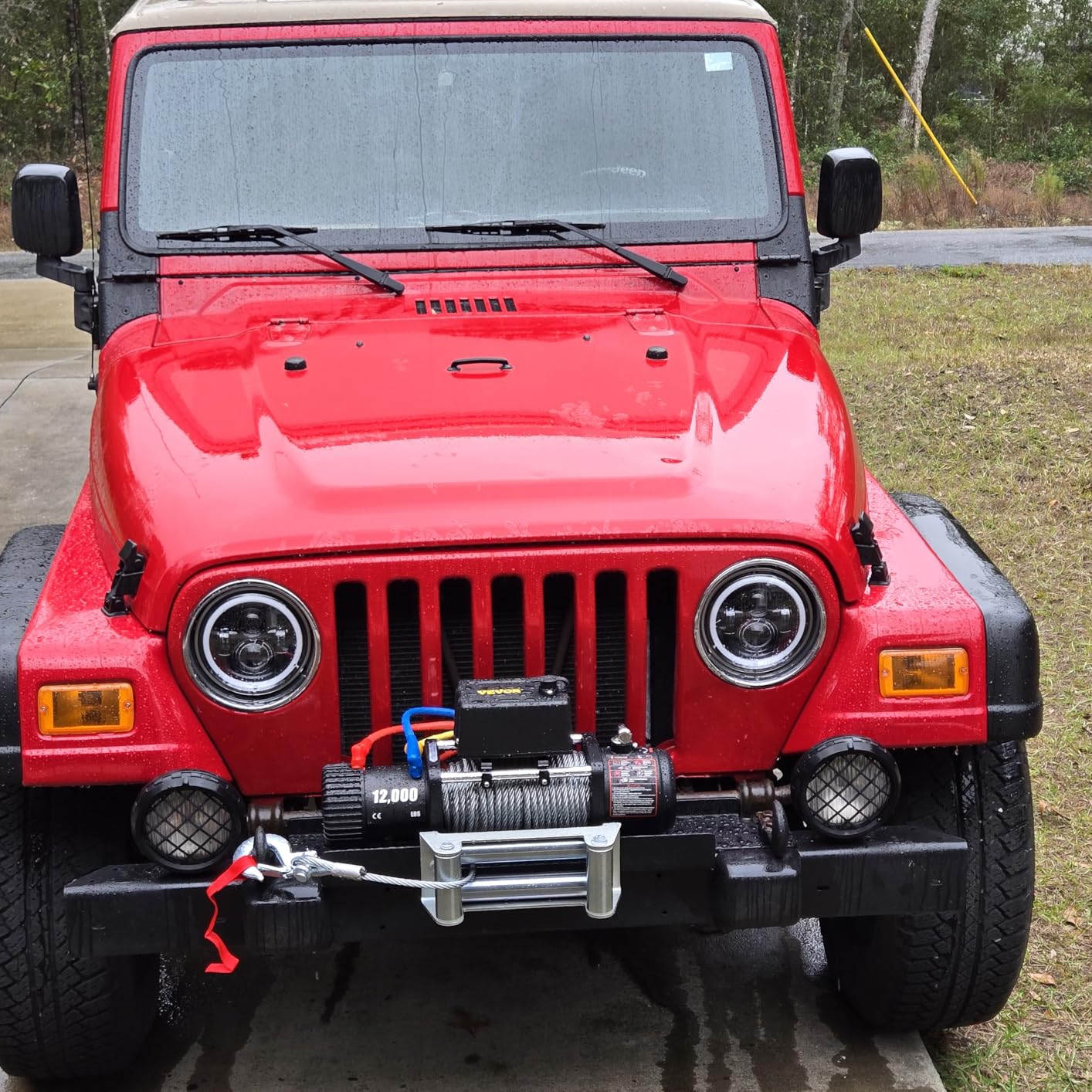 VEVOR Truck Winch 12000lbs Electric Winch 85ft/26m Steel Cable 12V Power Winch Jeep Winch with Wireless Remote Control and Powerful Motor for UTV ATV & Jeep Truck and Wrangler in Car Lift customer photo 1