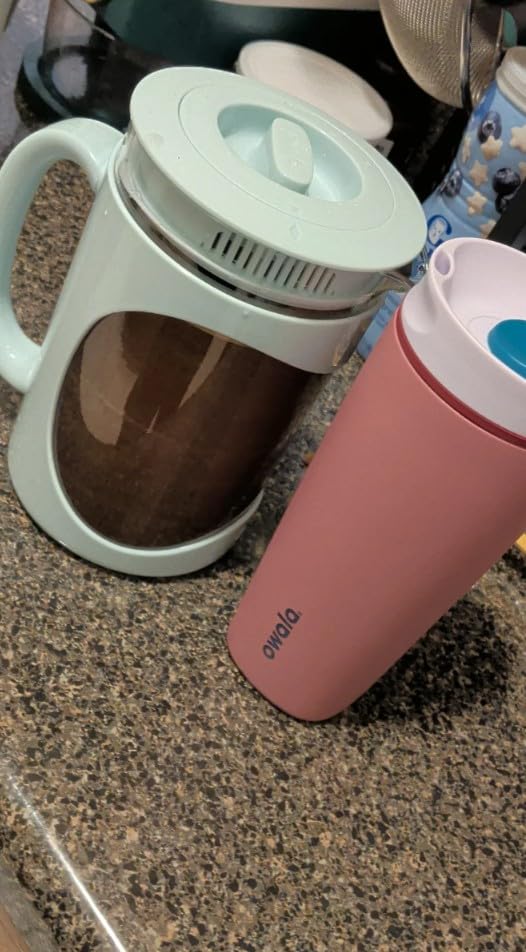 Primula Burke Deluxe Cold Brew Iced Coffee Maker, Comfort Grip Handle, Durable Glass Carafe, Removable Mesh Filter, Perfect 6 Cup Size, Dishwasher Safe, 1.6 qt, Blue customer photo 1