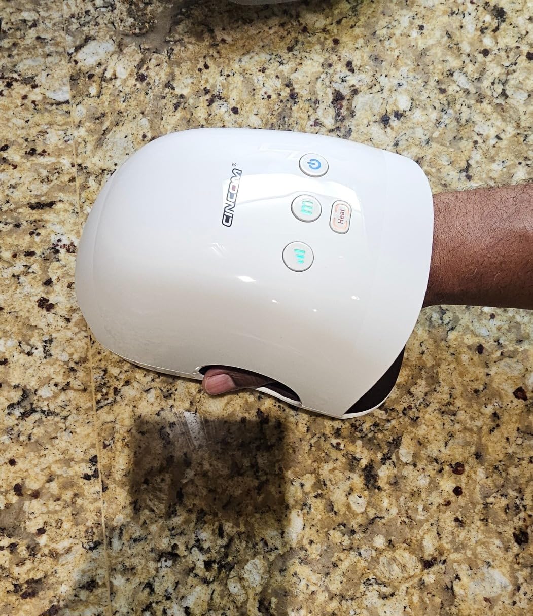 CINCOM Hand Massager with Heat & Compression, Cordless Rechargeable Hand Massager for Arthritis & Carpal Tunnel Relief, Air Compression Massage Therapy customer photo 2