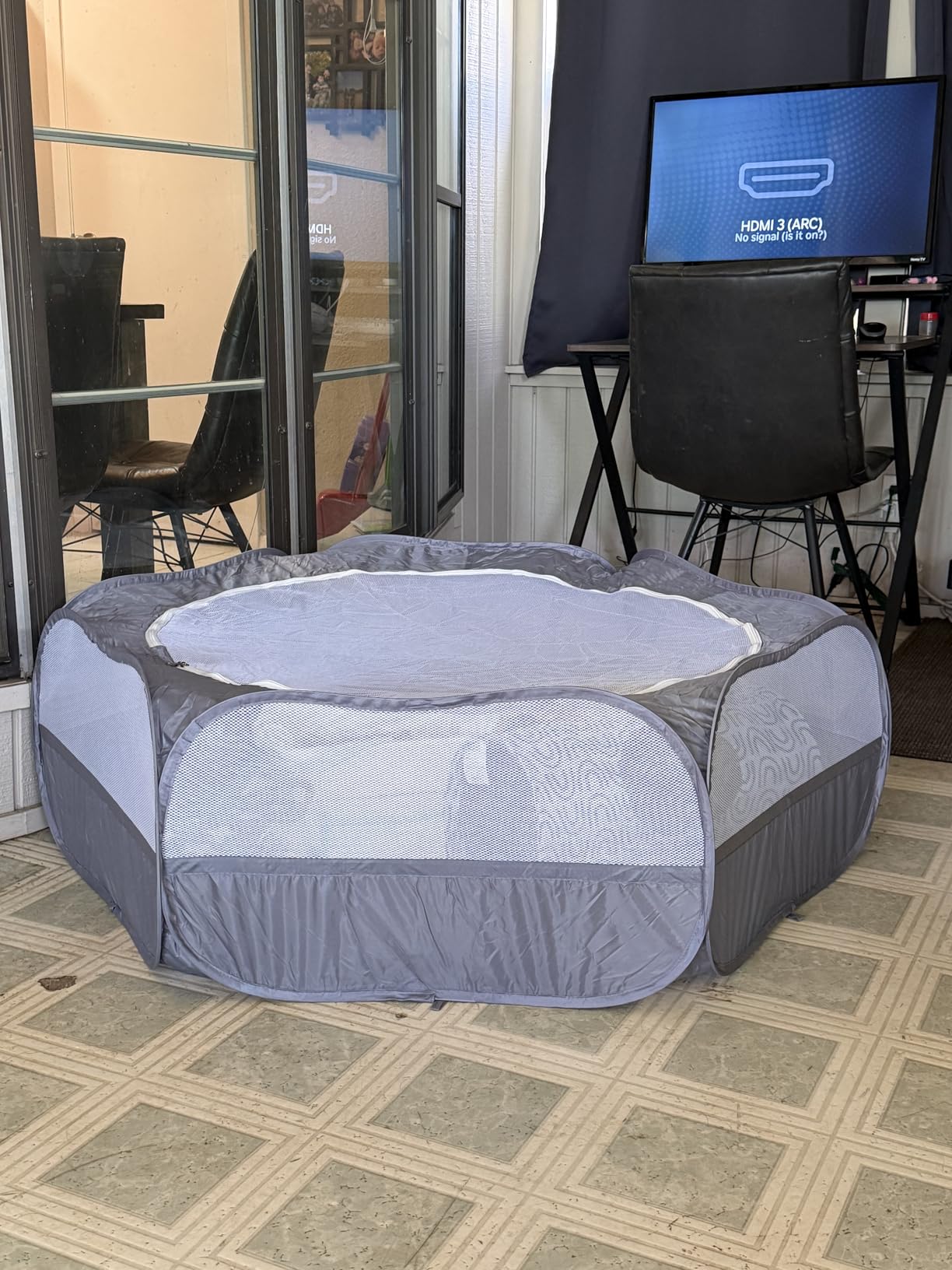 Pawaboo Small Animals Playpen, Waterproof Small Pet Cage Tent with Zippered Cover, Portable Outdoor Yard Fence with 3 Metal Rod for Chick/Kitten/Puppy/Guinea Pig/Rabbits/Hamster/Chinchillas, Green customer photo 2