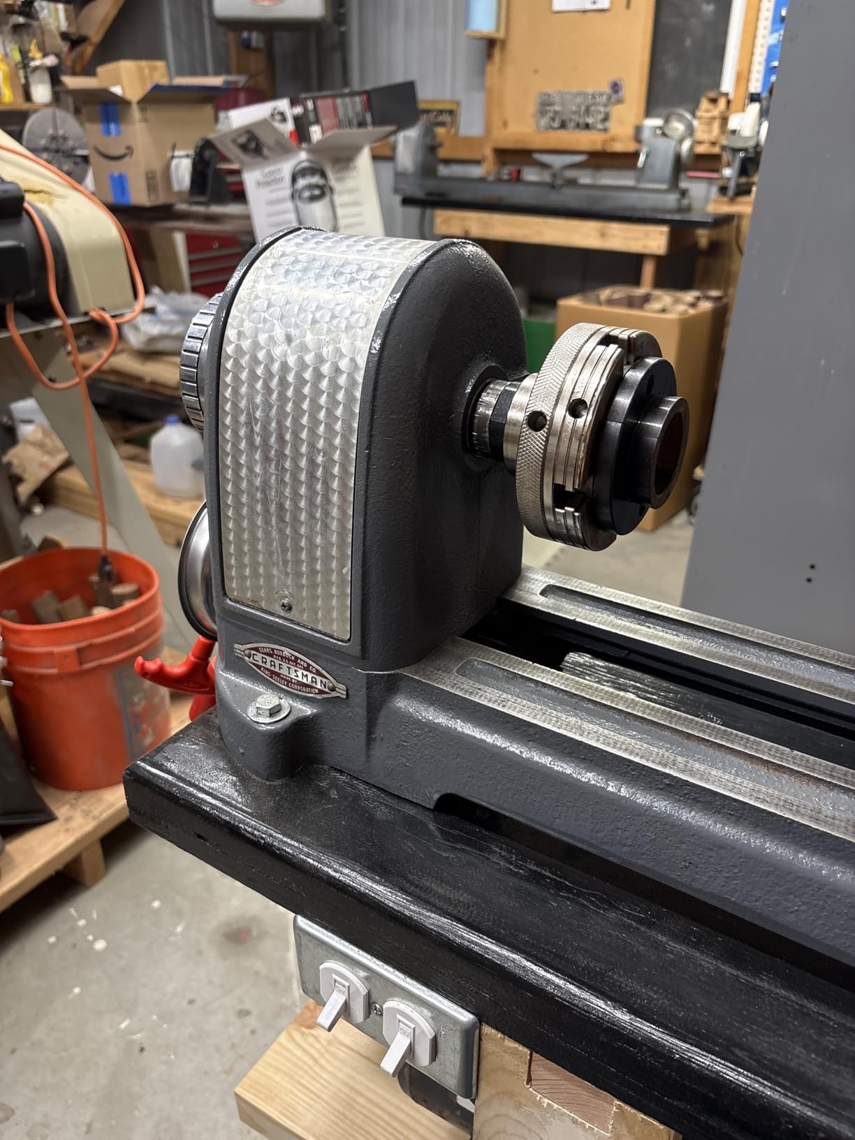 VINWOX 4INCH 4-Jaw Self-Centering Wood Lathe Chuck, 2