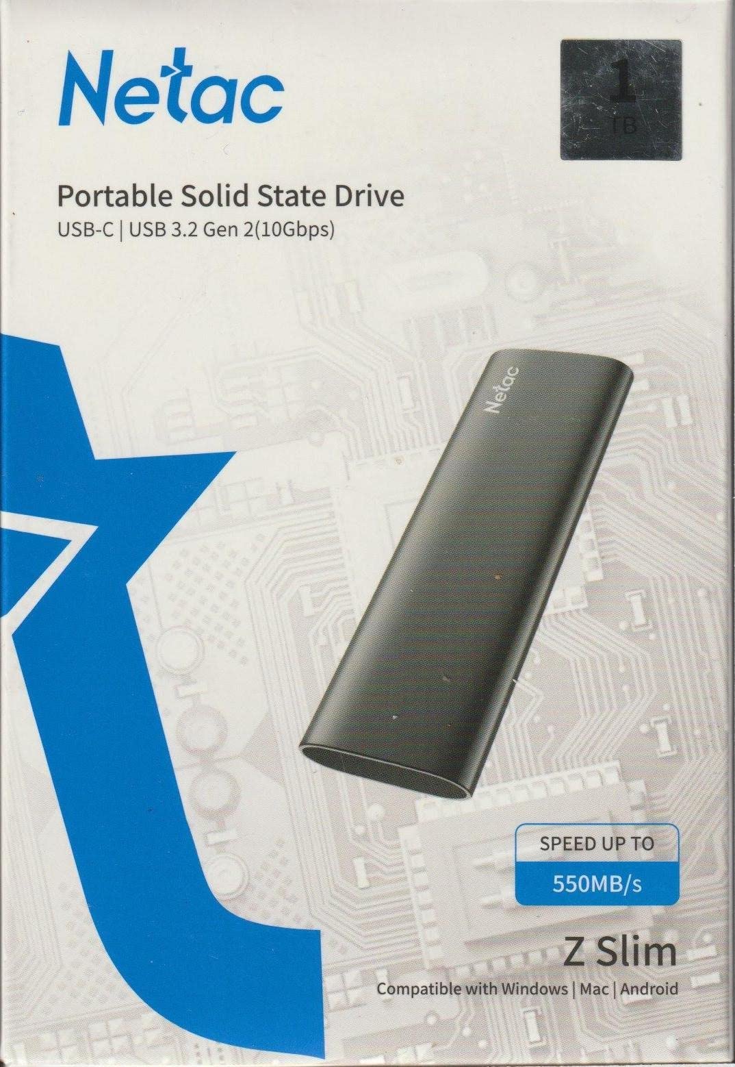 Netac 500GB Portable SSD USB 3.2 Gen 2 (10 Gbps, Type-C) External Solid State Drive Backup Slim Portable Drive for File Storage/Business Travel Essential, Rapid Read & Write Low Noise, Zslim customer photo 2