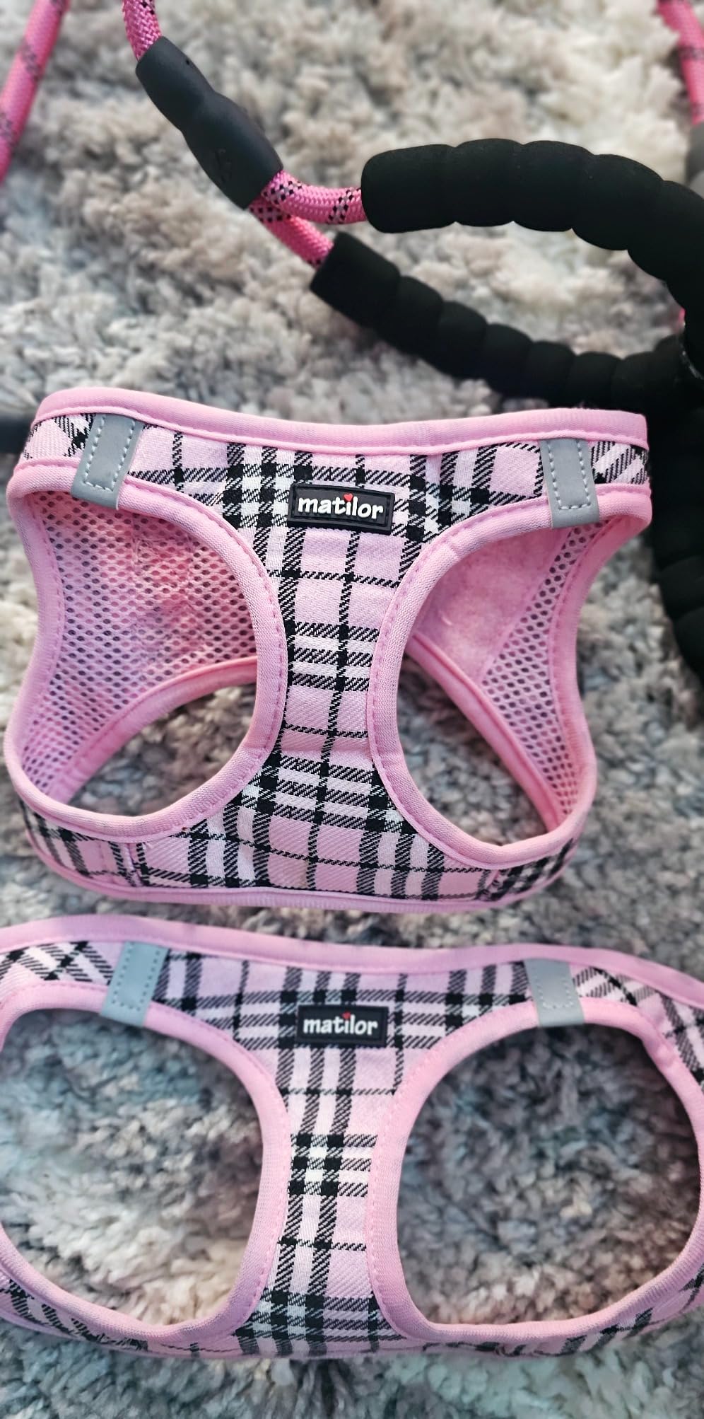 Dog Harness Step-in Breathable Puppy Cat Dog Vest Harnesses for Small Medium Dogs Blue customer photo 2