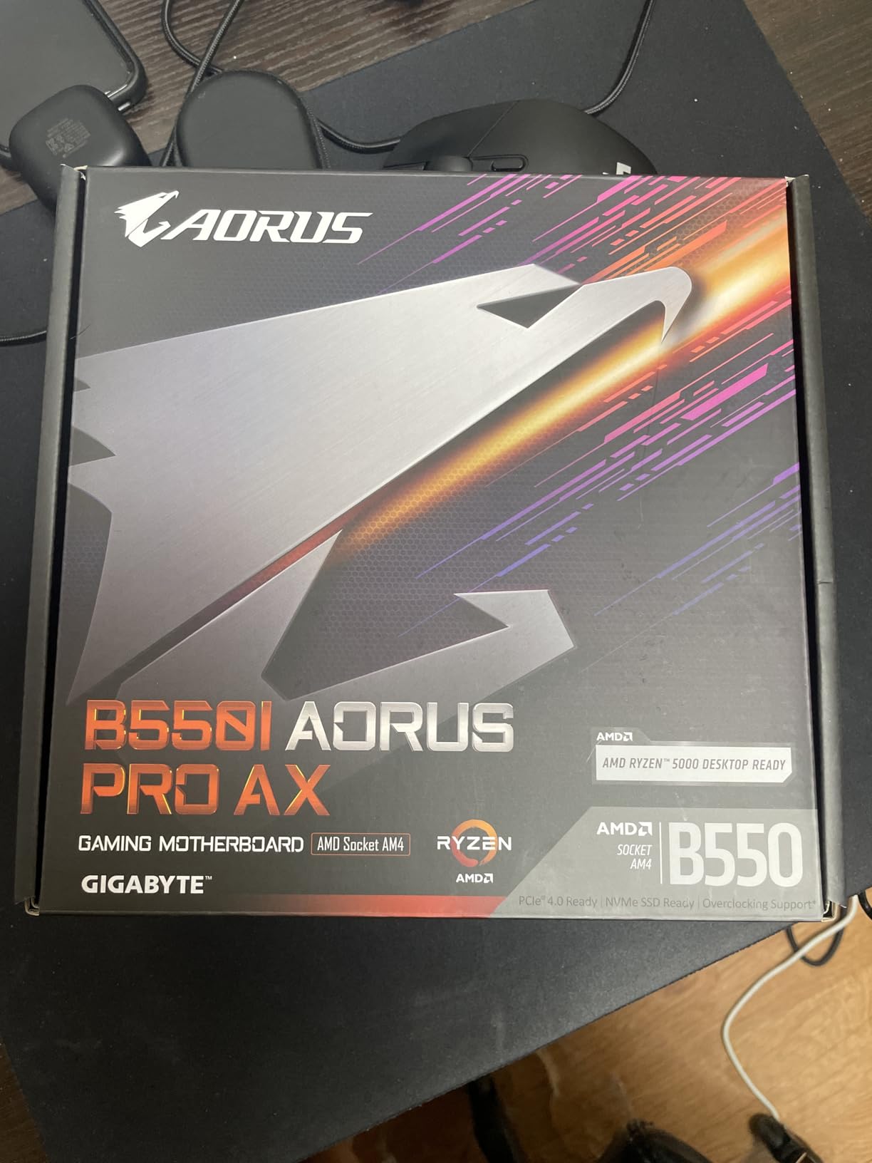 GIGABYTE B550I AORUS PRO AX AMD AM4 ITX Motherboard, Supports Ryzen 5000/4000/3000 Series, DDR4, 6+2 Power Phase, 2X M.2, PCIe 4.0, USB-C, WiFi 6, 2.5 GbE LAN, Q-Flash Plus, WiFi EZ-Plug, RGB Fusion customer photo 2